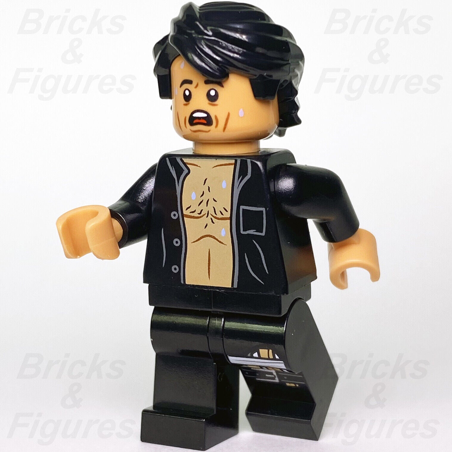 New Jurassic World LEGO Ian Malcolm Jurassic Park Hoody Minifigure 759