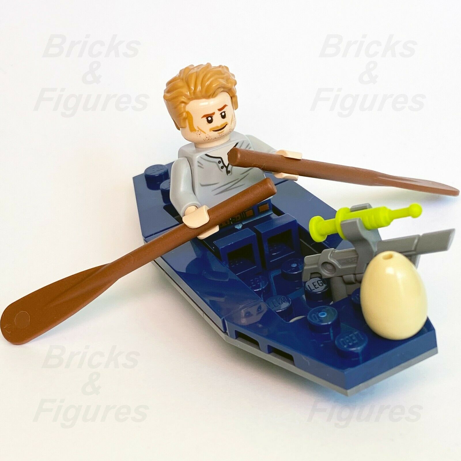 New Jurassic World LEGO Owen Grady with Kayak Foil Pack Set Minifigure  122007