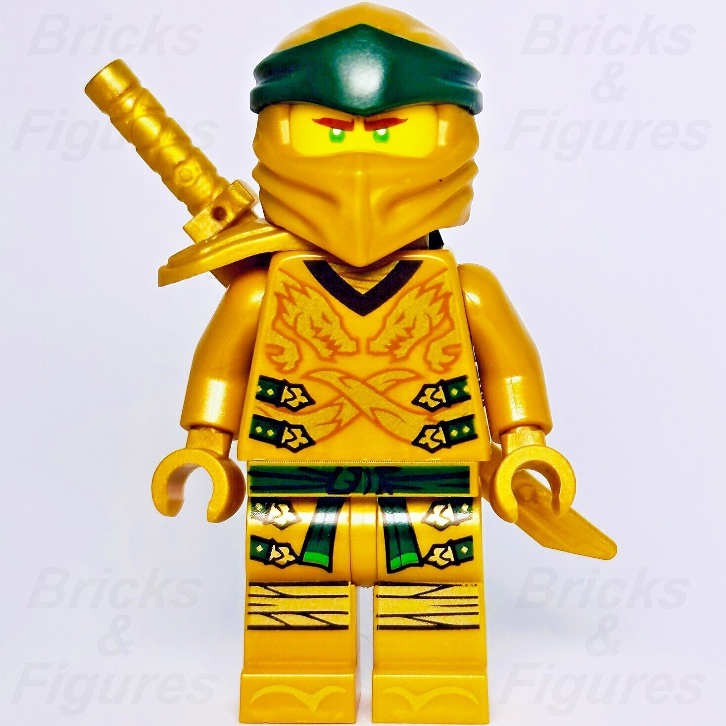 LEGO Ninjago Lloyd Golden Ninja Minifigure Legacy Scabbard Garmadon 71702 njo654 - Bricks & Figures