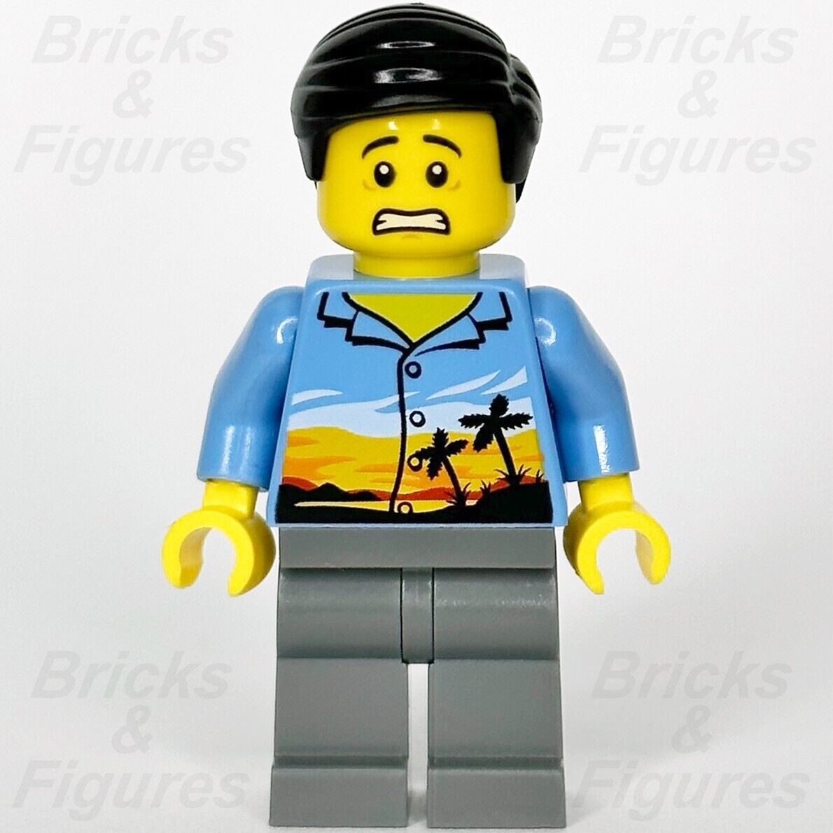 LEGO Monkie Kid Jia Minifigure Blue Shirt with Palm Trees 80012 80022 mk018 - Bricks & Figures