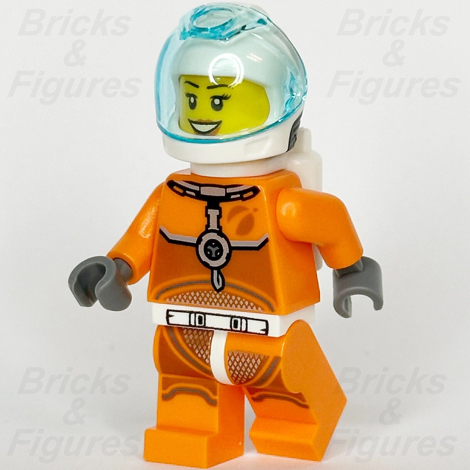 LEGO City Astronaut Minifigure Female Space Exploration Town 60227 cty1065 - Bricks & Figures