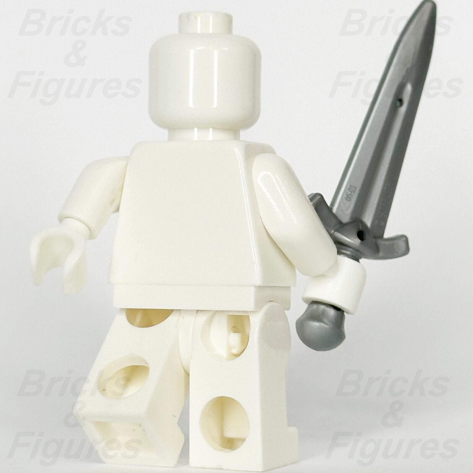 LEGO Boromir Sword Minifigure Weapon Part Greatsword Flat Silver 10316 2674c - Bricks & Figures