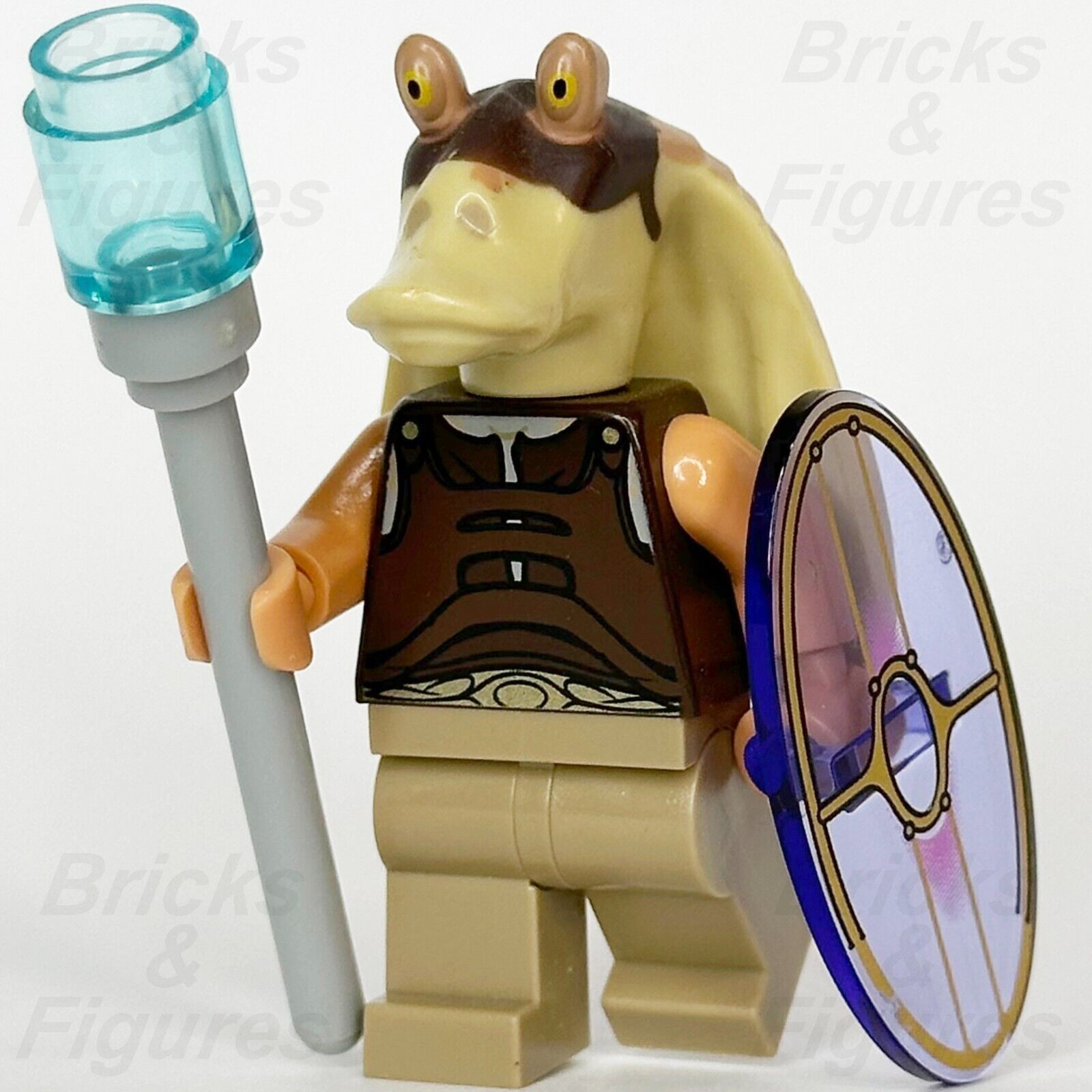 LEGO Star Wars Gungan Soldier Minifigure Episode 1 Warrior 9509 7929 sw0302 - Bricks & Figures