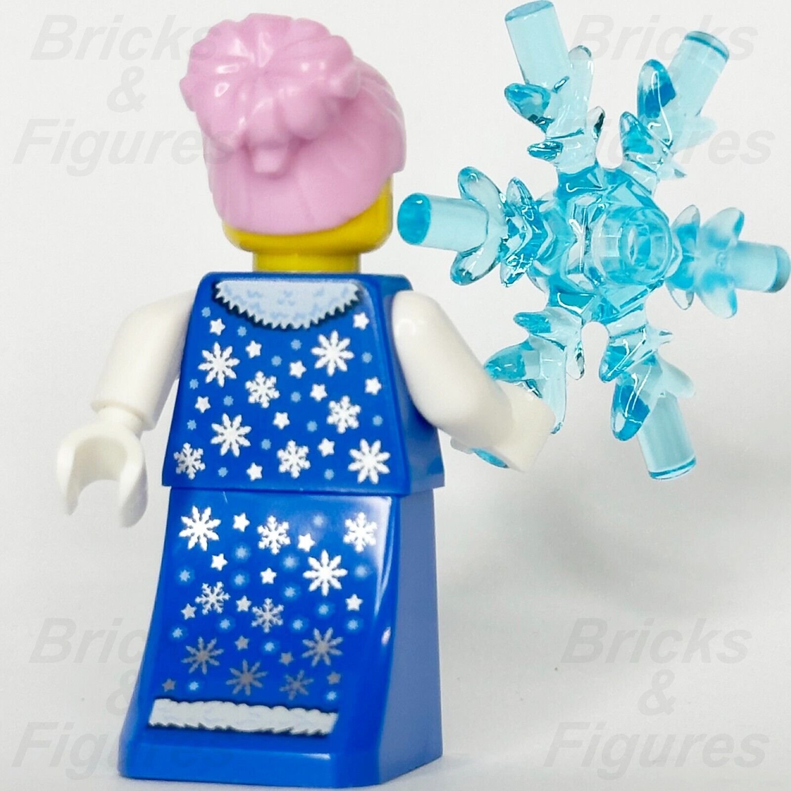 LEGO Lady Winter Minifigure with Ice Snowflake Build-A-Minifigure BAM 2023 Snow - Bricks & Figures