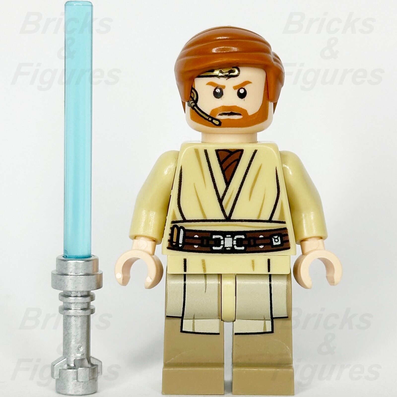 LEGO Star Wars Obi-Wan Kenobi Minifigure Headset Jedi Master 75269 sw0704 - Bricks & Figures