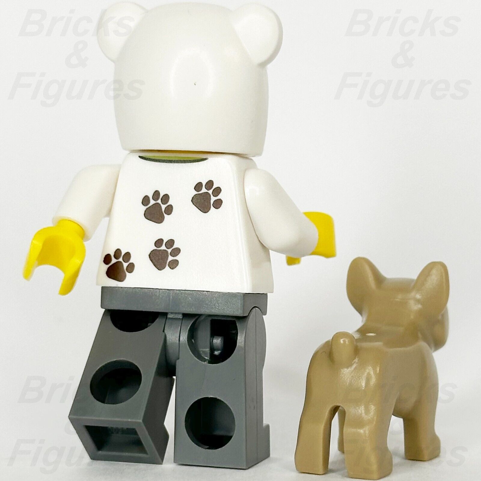 LEGO Dog Lover Guy Minifigure & Bulldog Build-A-Minifigure BAM 2024 Suit Costume