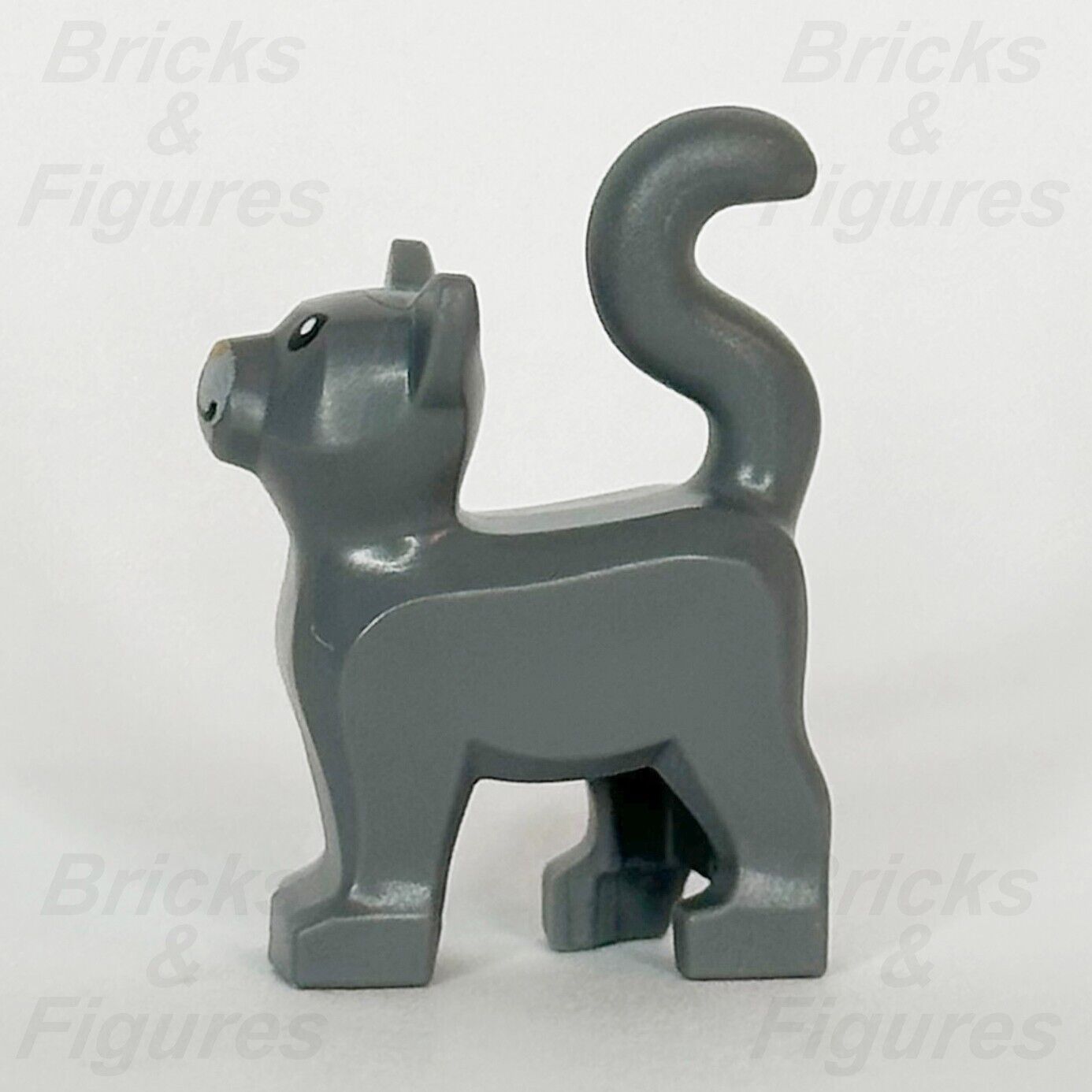 LEGO City Dark Bluish Grey Cat Animal Minifigure Part Nougat Nose 60382 40608