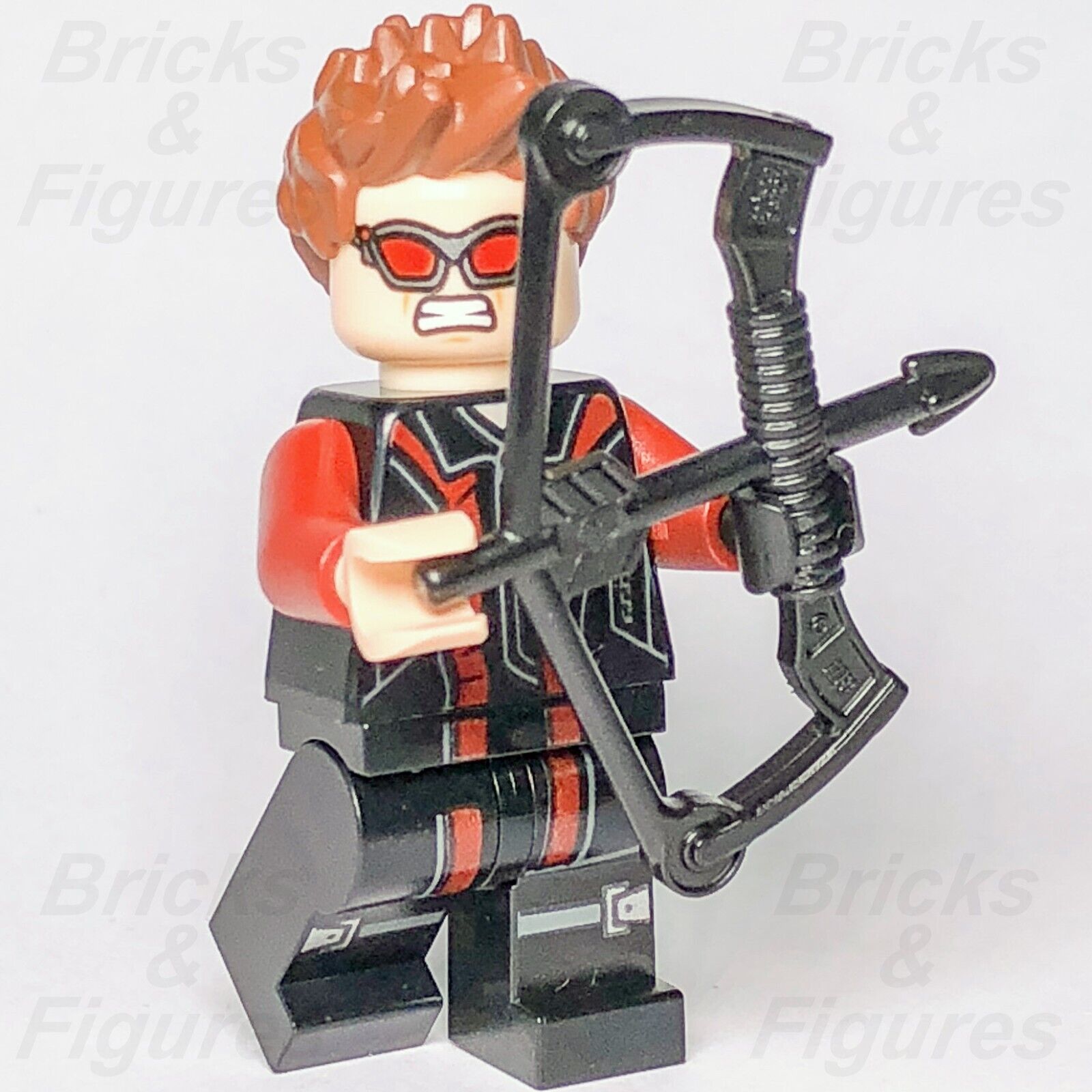 LEGO Super Heroes Hawkeye Minifigure Avengers Age of Ultron 76030 76042 sh0172 - Bricks & Figures