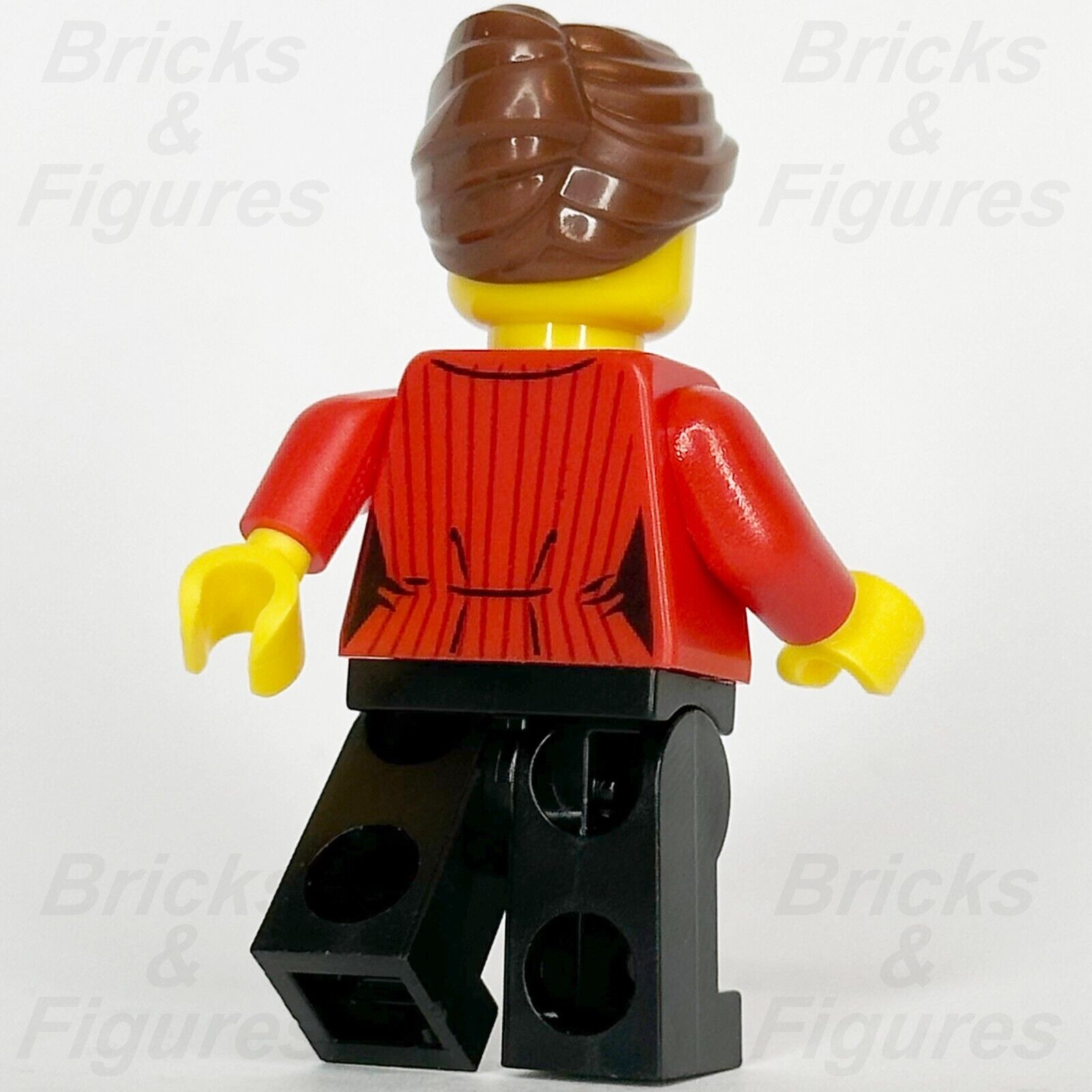 LEGO City Reporter Minifigure Red Suit Jacket With ID Badge Town 60233 cty1045