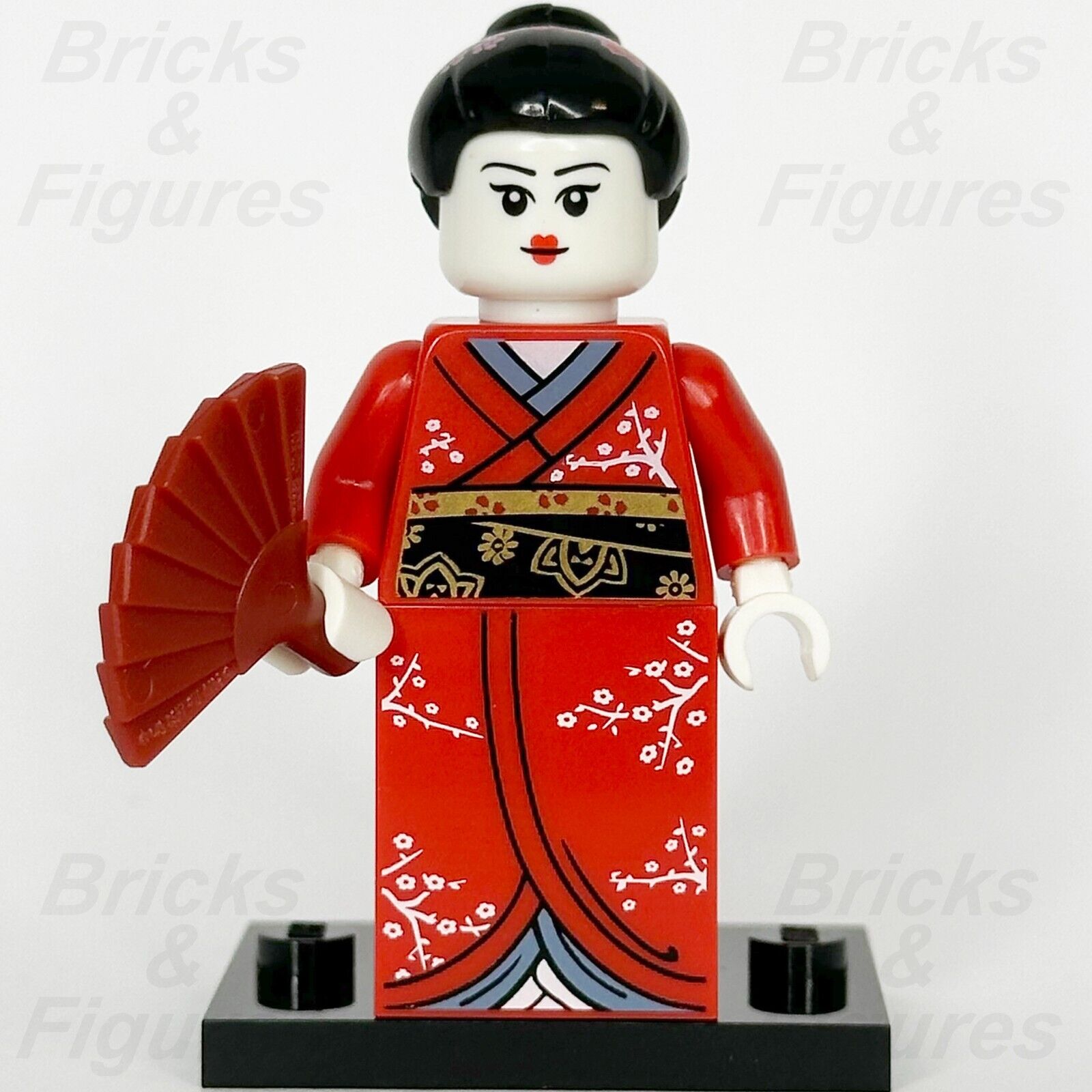 LEGO Kimono Girl Minifigure Collectible Series 4 Geisha w/ Fan 8804 col04-2