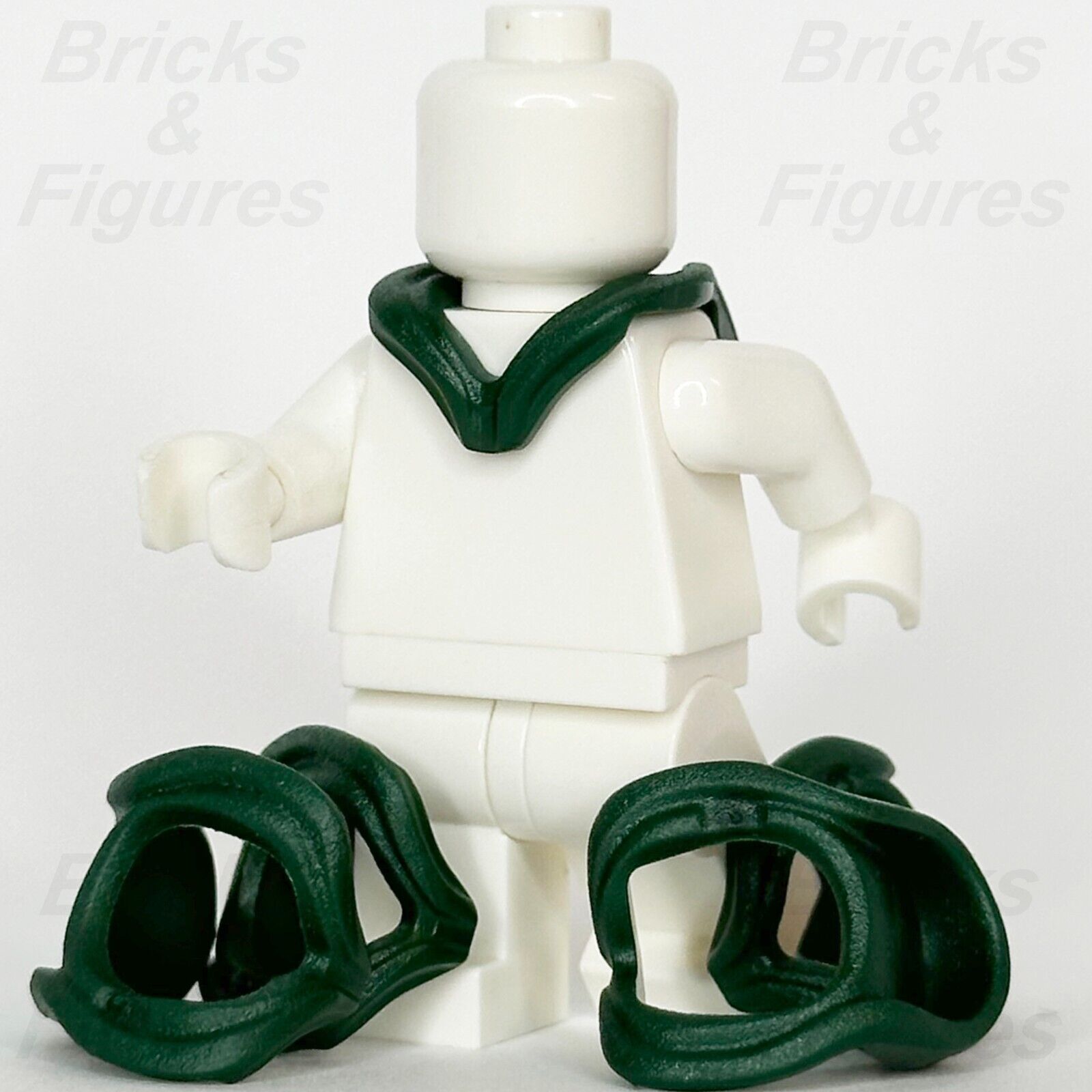 LEGO Dark Green Hood Folded Down Minifigure Part Body Wear Neck 15428 76416 x 5 - Bricks & Figures