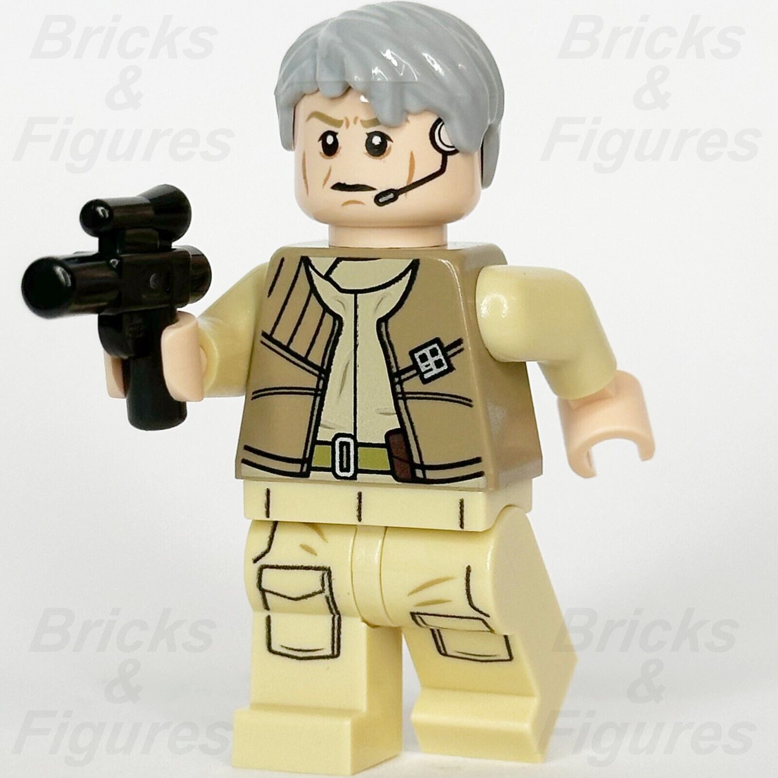 LEGO Star Wars General Airen Cracken Minifigure Rebel Episode 6 75050 sw0557 - Bricks & Figures