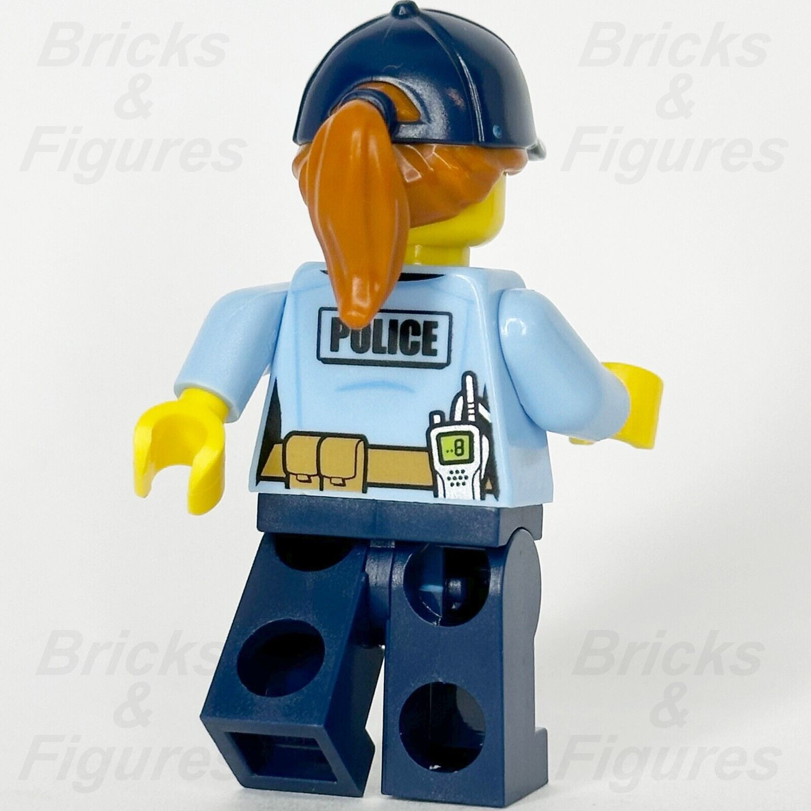 LEGO Police City Officer Female Minifigure Blue Cap Ponytail 60317 60209 cty0992 - Bricks & Figures