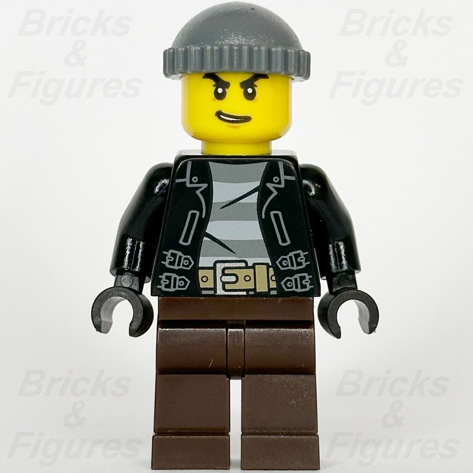 LEGO City Bandit Crook Minifigure Police Town Minifig Male Beanie 60245 cty1133 - Bricks & Figures