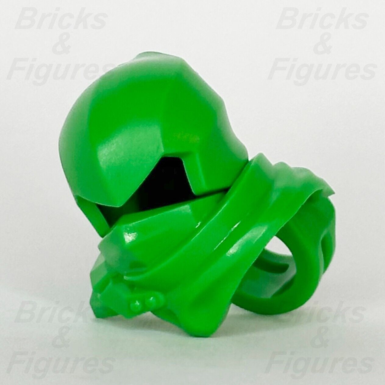 LEGO Ninjago Bright Green Shoulder Armour Scabbard Minifigure Part & Hood Helmet