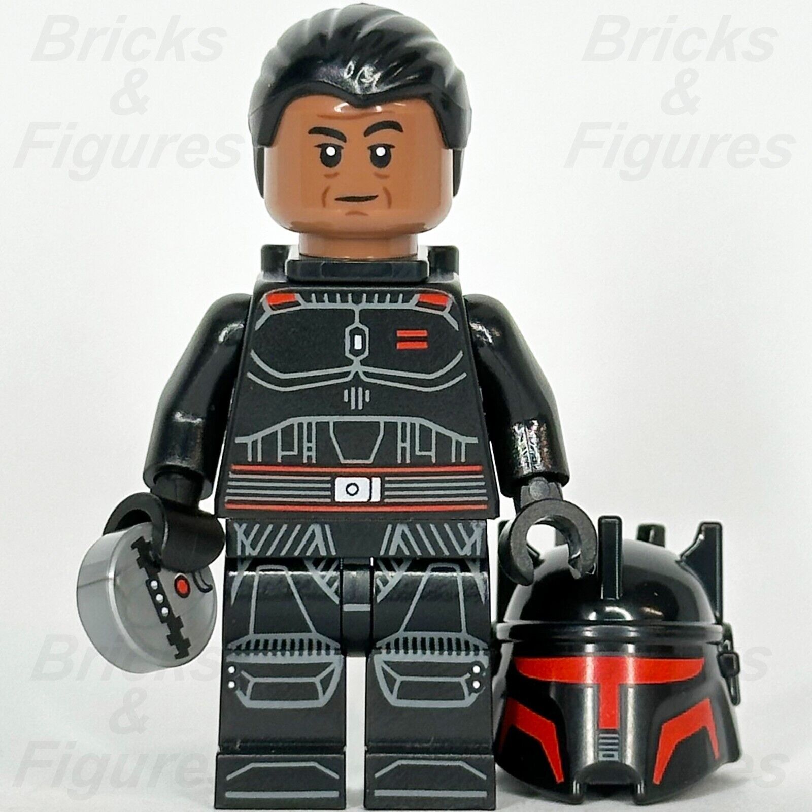 LEGO Star Wars Moff Gideon Minifigure The Mandalorian Black Armour 75386 sw1342 - Bricks & Figures