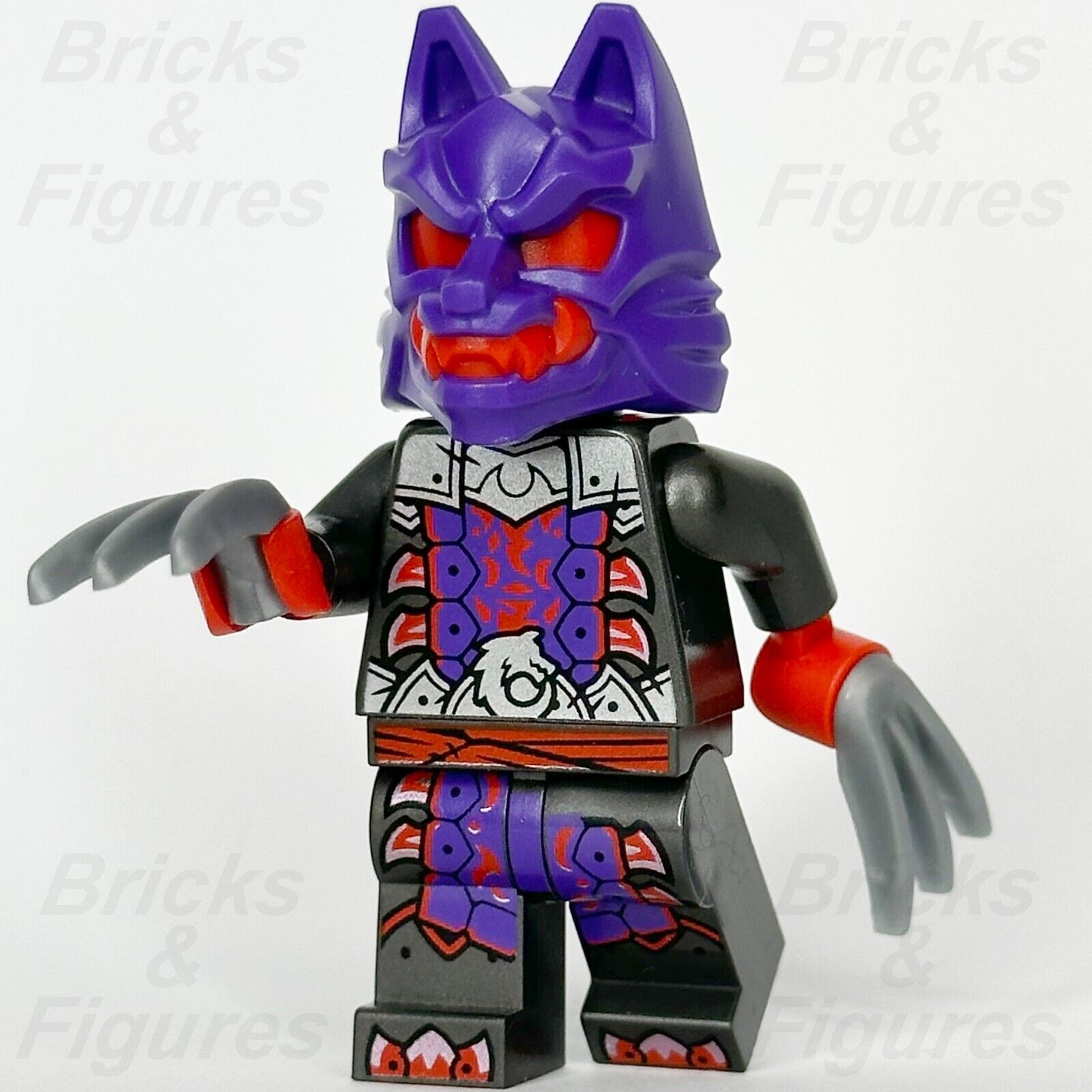 LEGO Ninjago Wolf Mask Warrior Minifigure Dragons Rising Season 2 30675 njo895 - Bricks & Figures