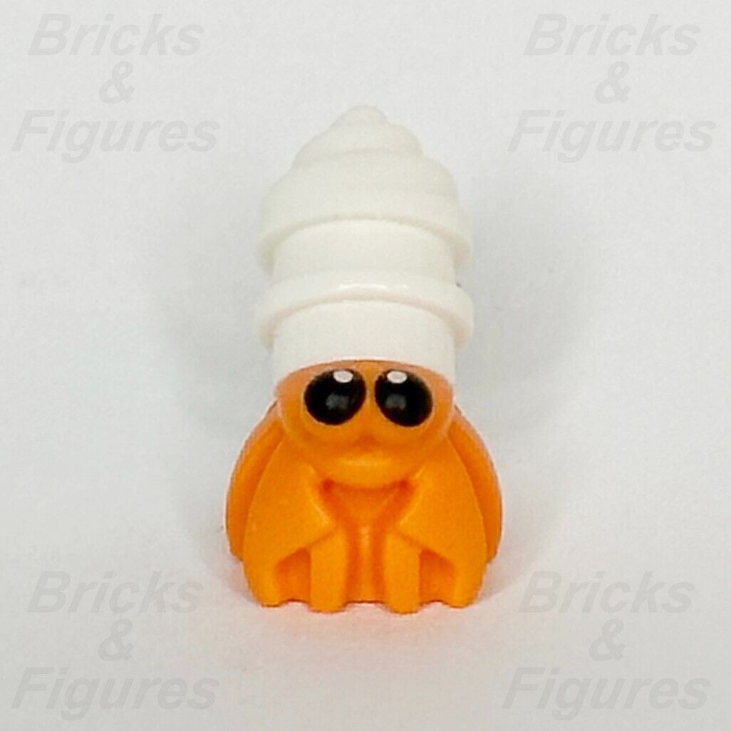 LEGO Hermit Crab Sea Animal Minifigure Part Orange w/ Black Eyes 69945pb01 77048 - Bricks & Figures