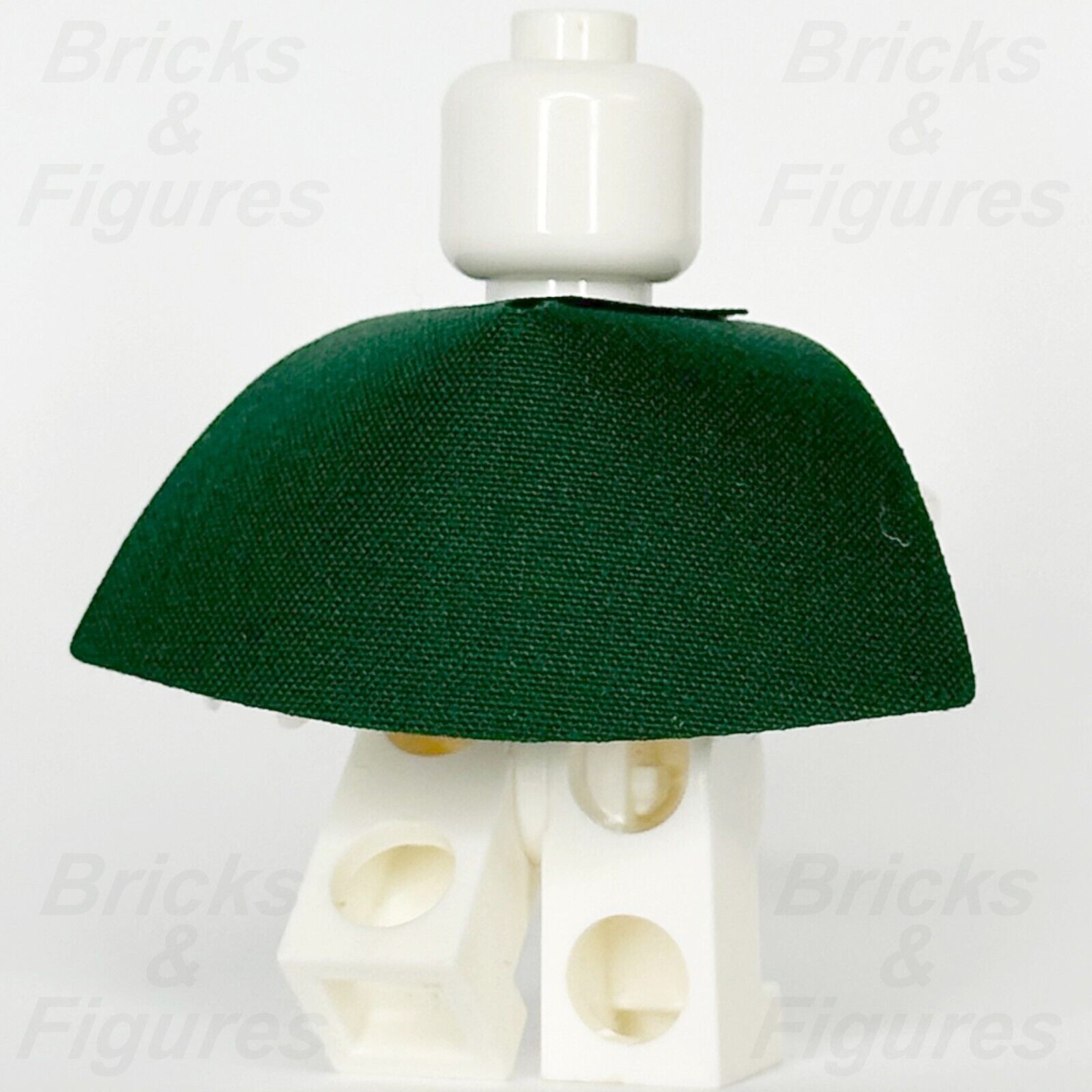 LEGO Minifigure Cape Cloth Part Dark Green Very Short Body Wear Fabric 99464 - Bricks & Figures