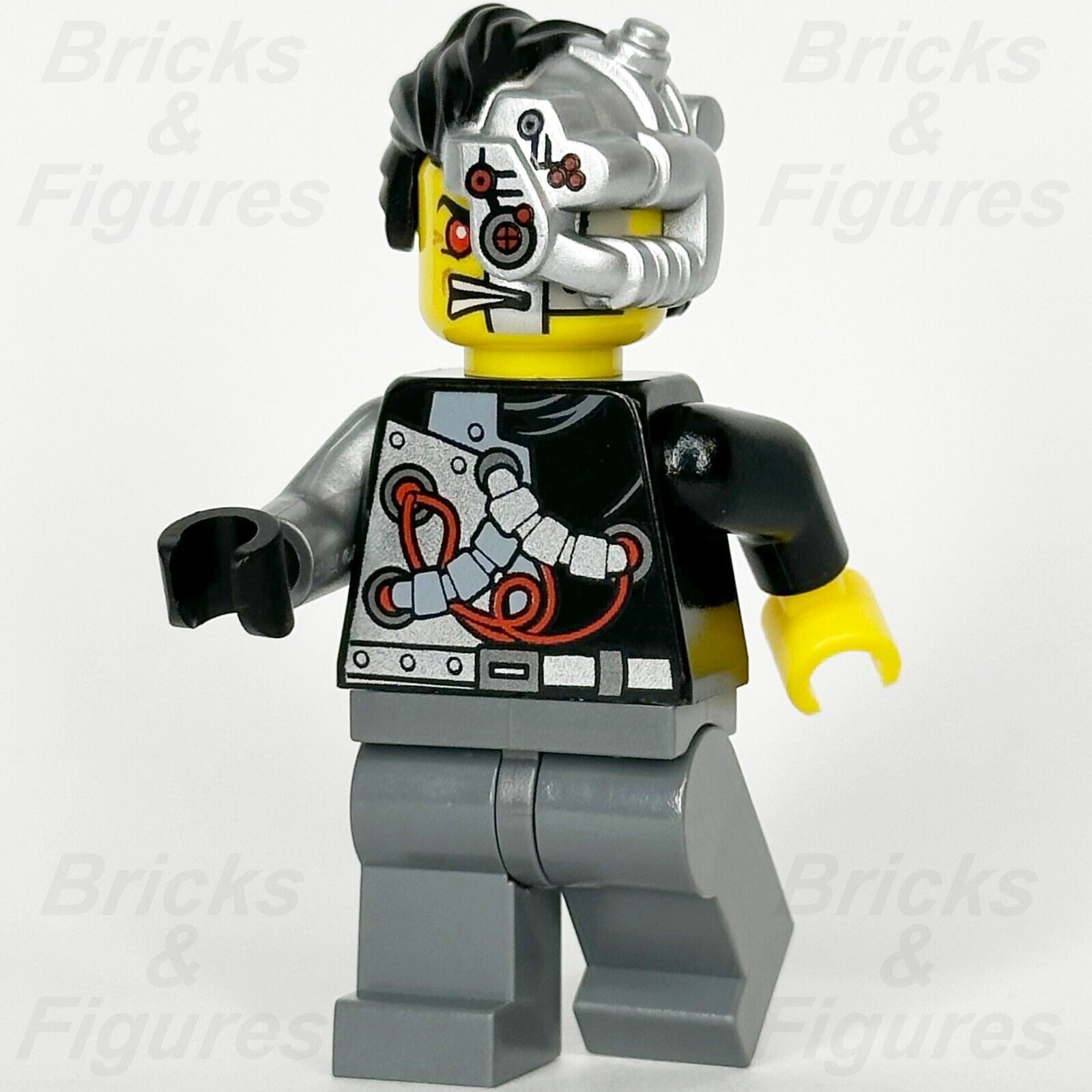 LEGO Ninjago Cyrus Borg Minifigure OverBorg Rebooted Cyborg 70722 njo088 Minifig