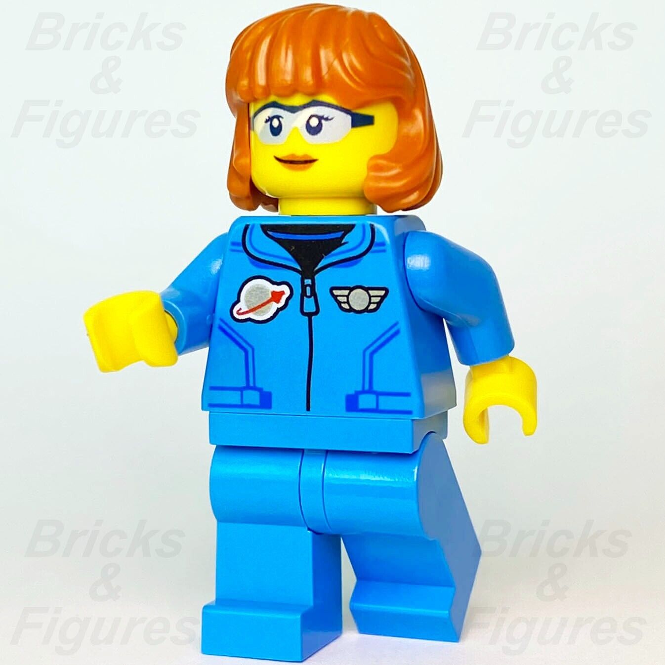 LEGO City Lunar Research Astronaut Female Space Port Minifigure 60350 cty1411 - Bricks & Figures