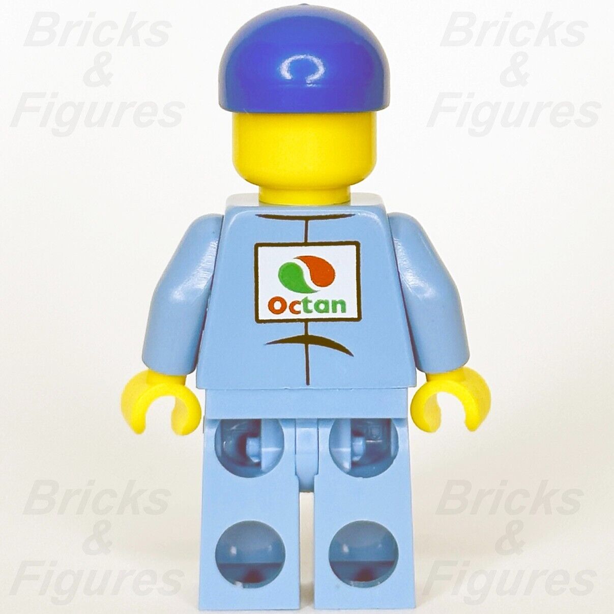 LEGO City Airport Refueler Minifigure Octan Logo Uniform Goatee 60100 cty0679 - Bricks & Figures