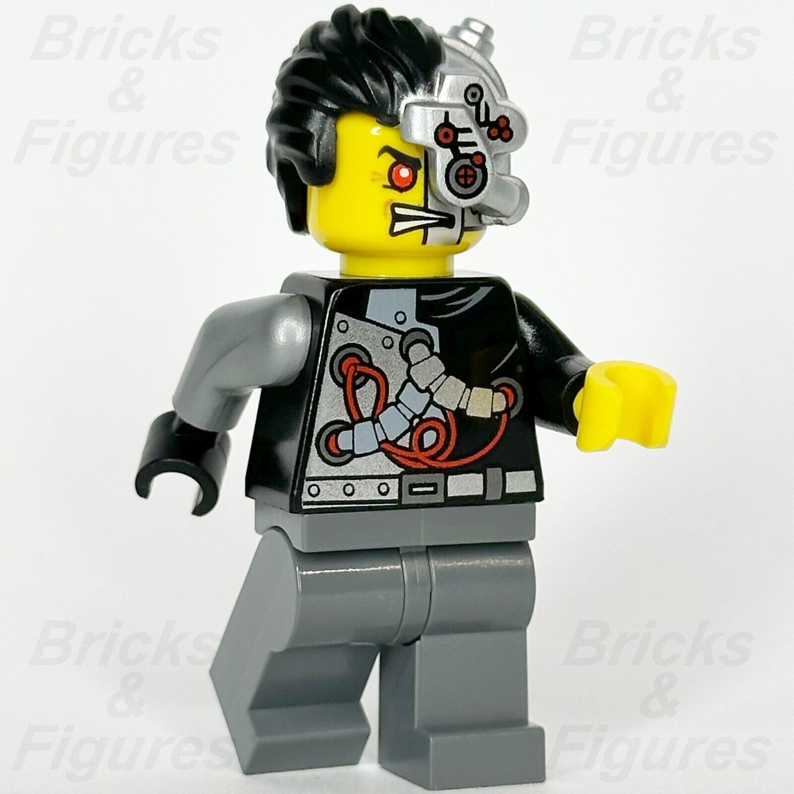 LEGO Ninjago Cyrus Borg Minifigure OverBorg Rebooted Cyborg 70722 njo088 Minifig