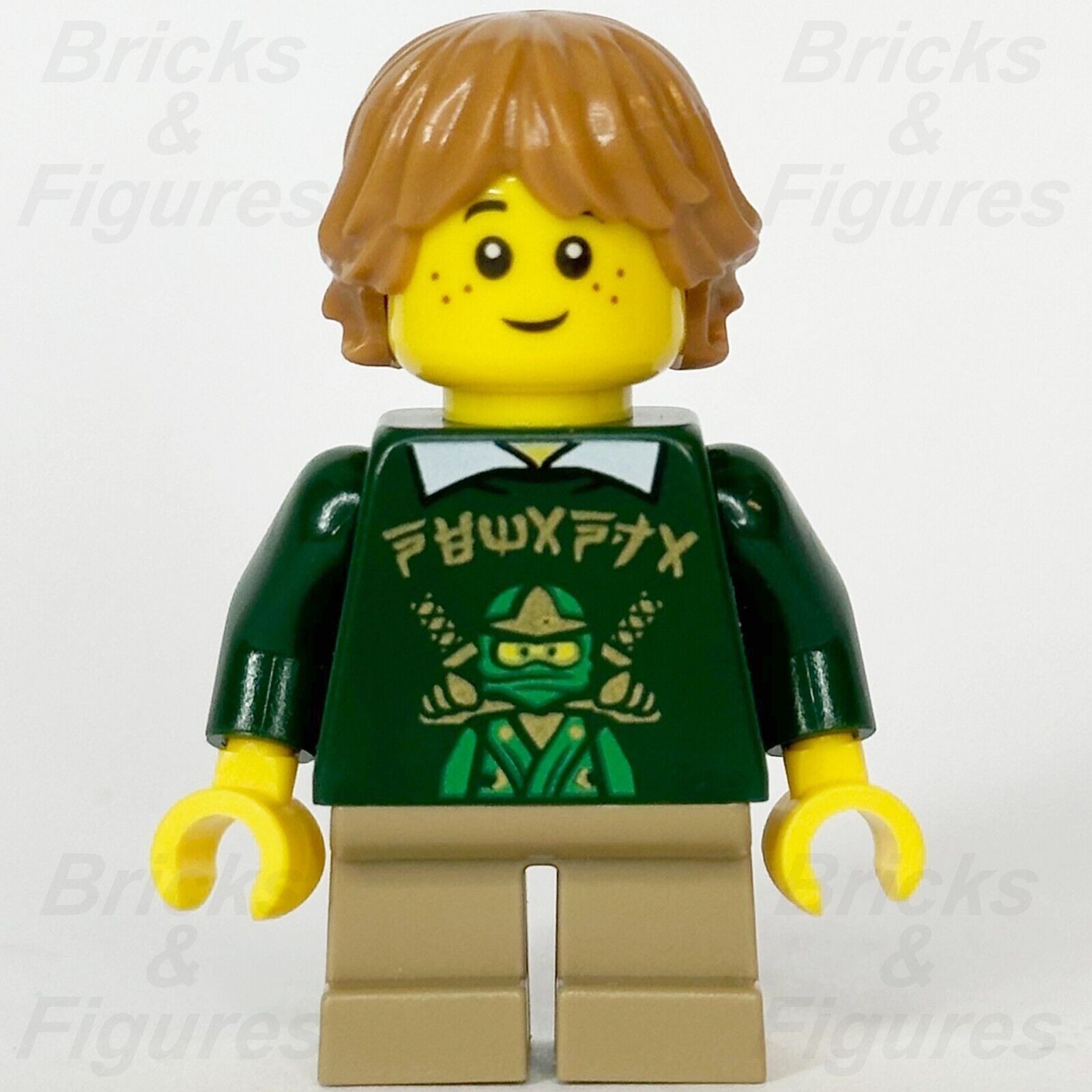 LEGO Ninjago Tommy Minifigure Green Lloyd Sweater Movie 70620 njo336 minifig - Bricks & Figures