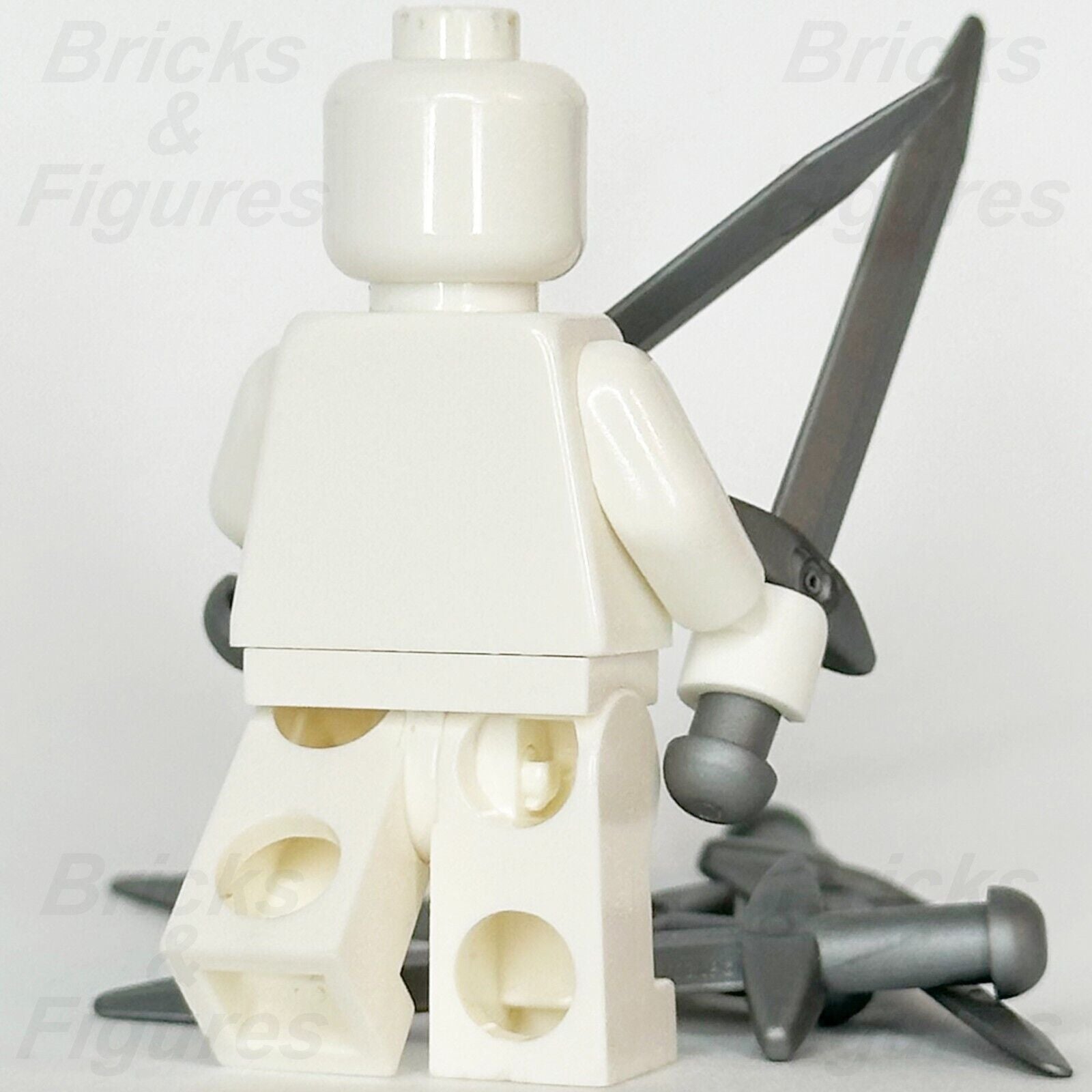 LEGO Castle Sword Minifigure Weapon Part Greatsword Crossguard Blade 18031 x 5 - Bricks & Figures