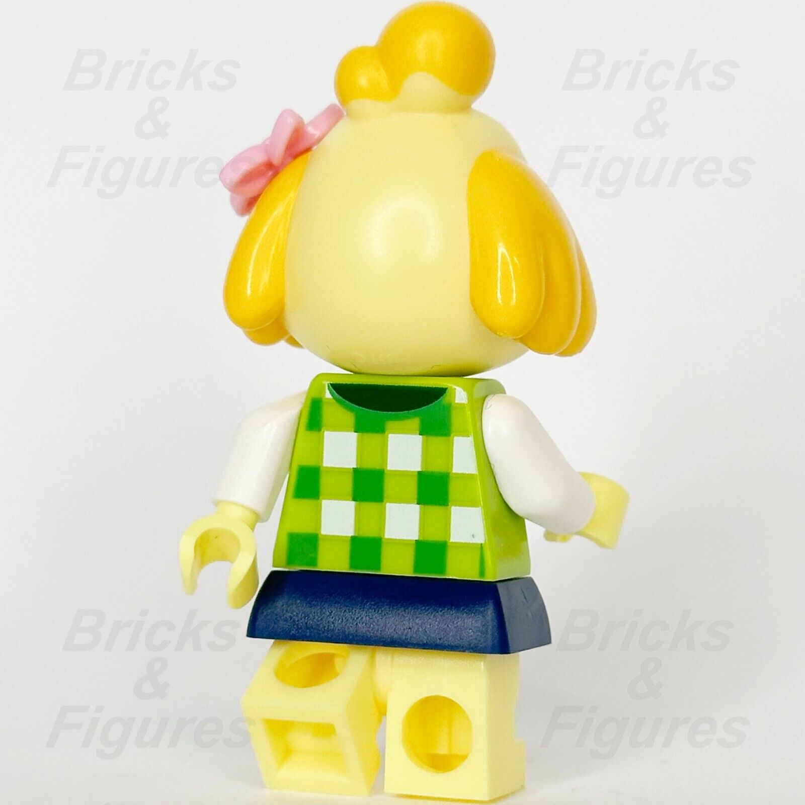 LEGO Animal Crossing Isabelle Minifigure Dog Plaid Vest Blue Skirt 77049 ani003