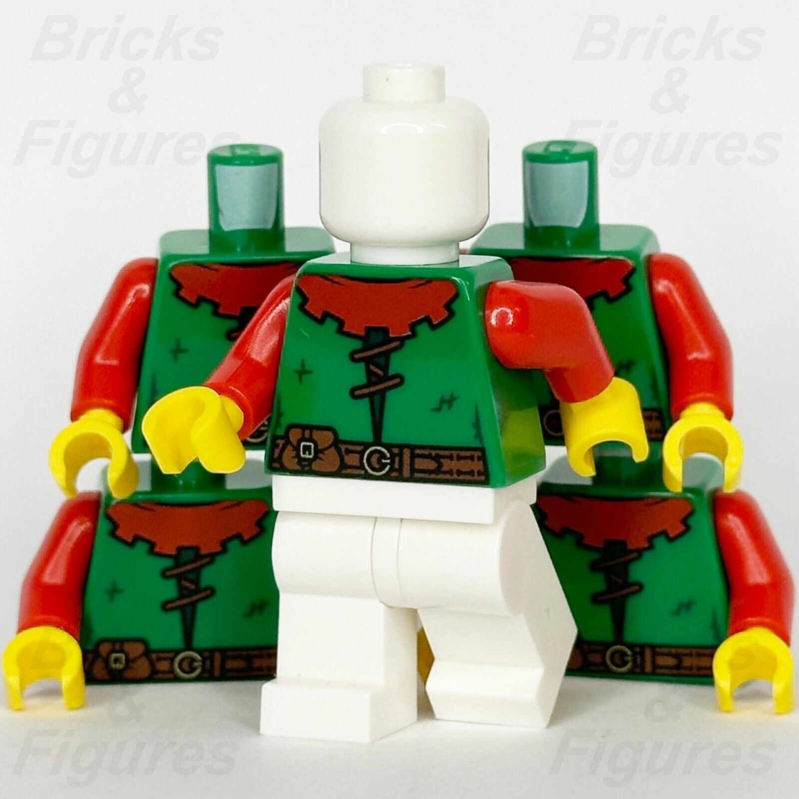 LEGO Castle Forestmen Torso Minifigure Body Part Green 10305 40567 910037 x 5