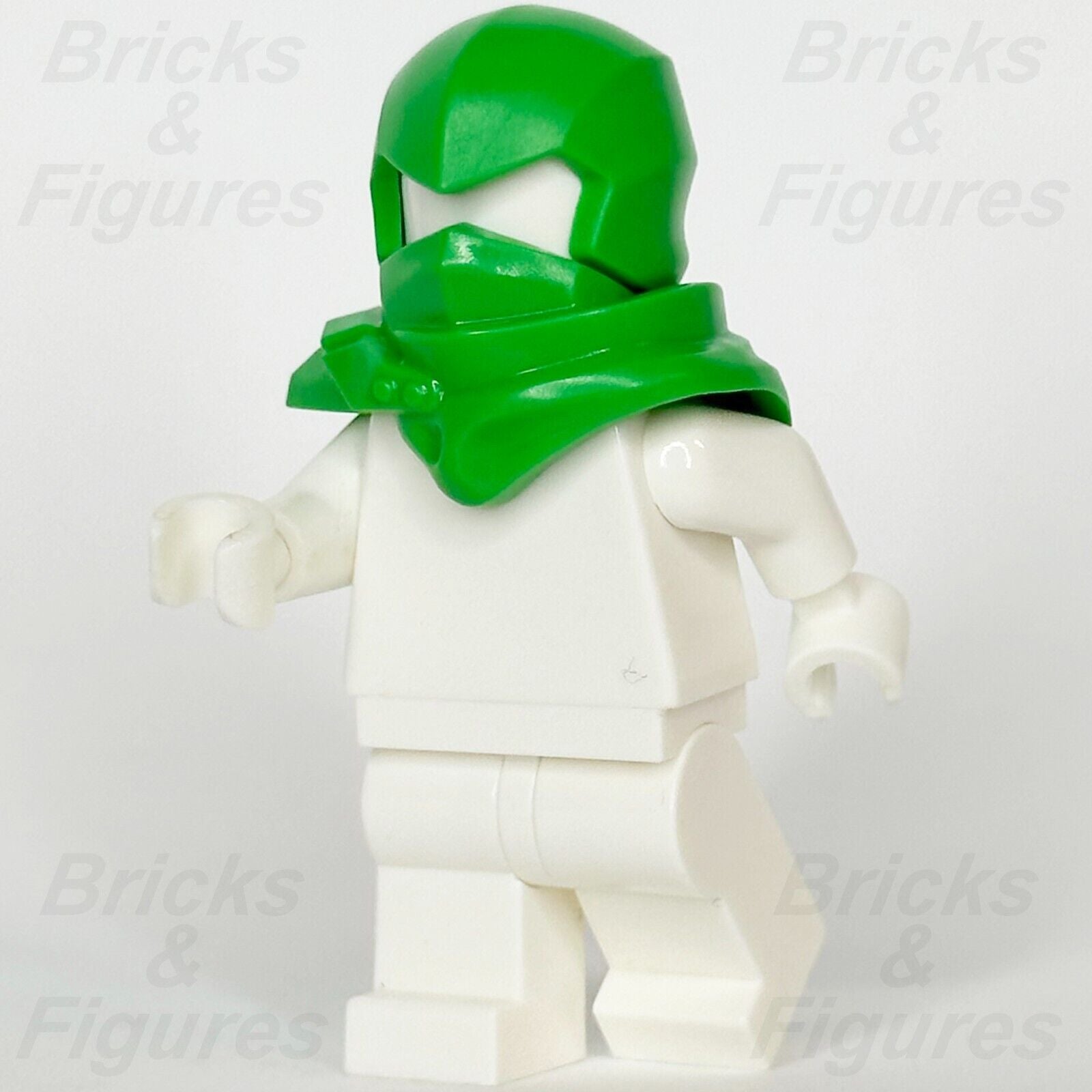 LEGO Ninjago Bright Green Shoulder Armour Scabbard Minifigure Part & Hood Helmet