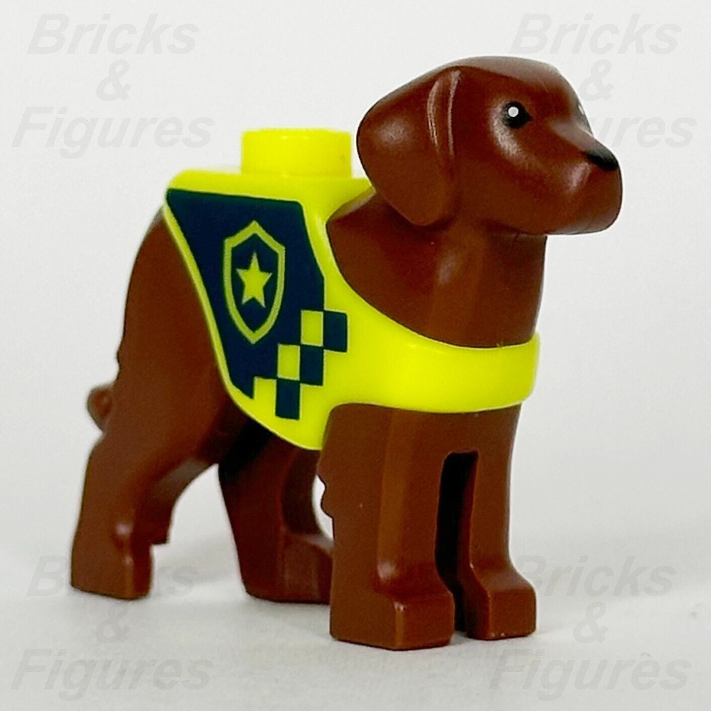 LEGO City Rescue Police Dog Animal Minifigure Part Brown Labrador Town 60419 - Bricks & Figures