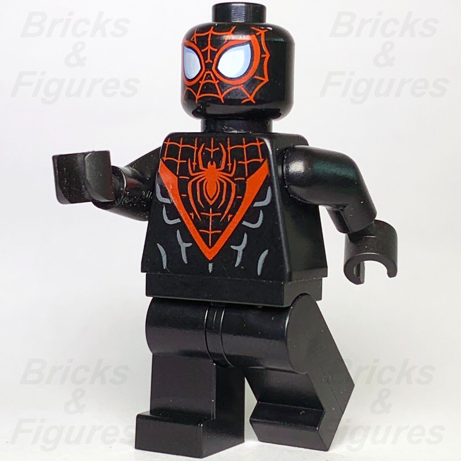 LEGO Super Heroes Miles Morales Minifigure Spider-Man Black Hands 76036 sh0540