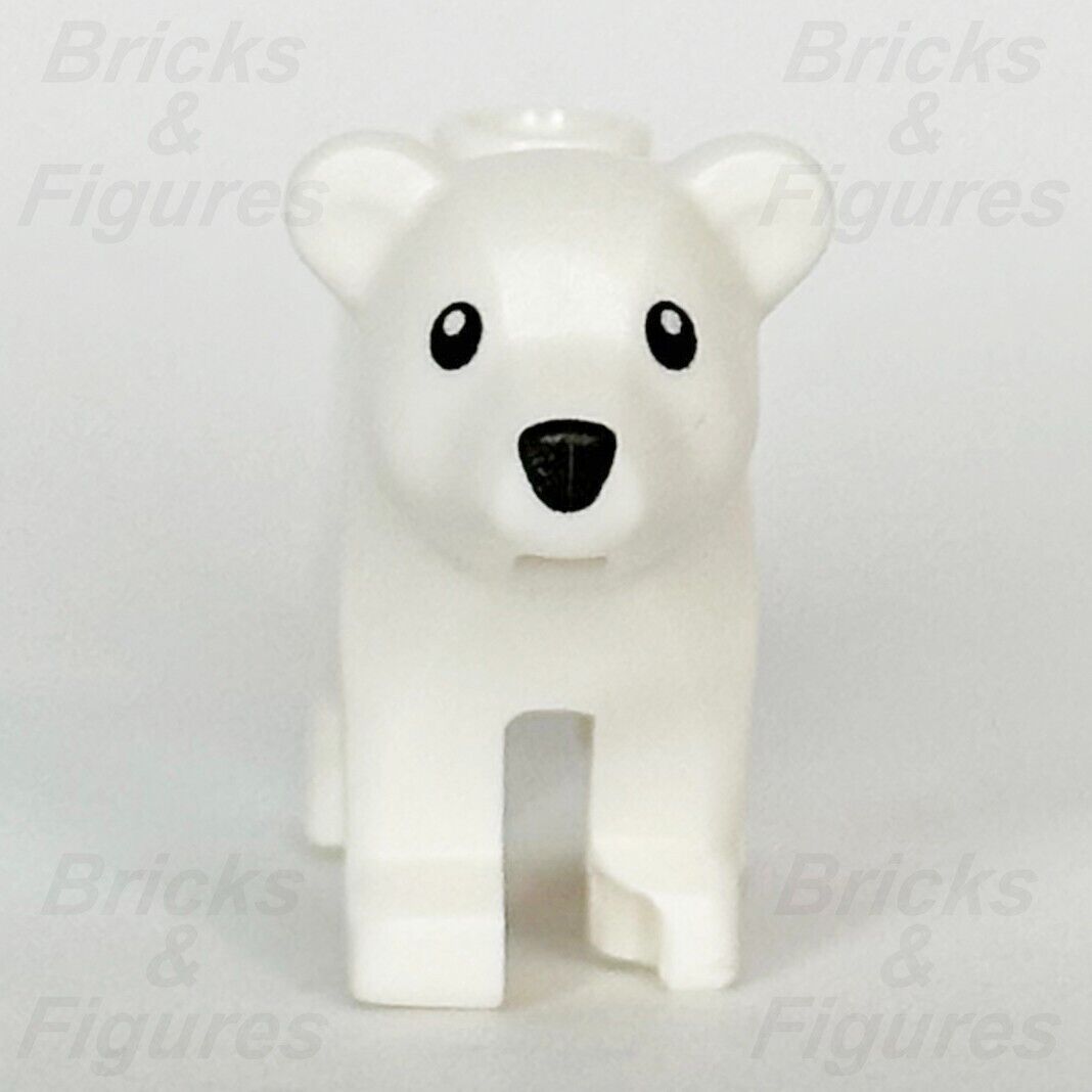 LEGO City Baby Polar Bear Animal Minifigure Part Arctic Cub 60378 3381pb01 - Bricks & Figures