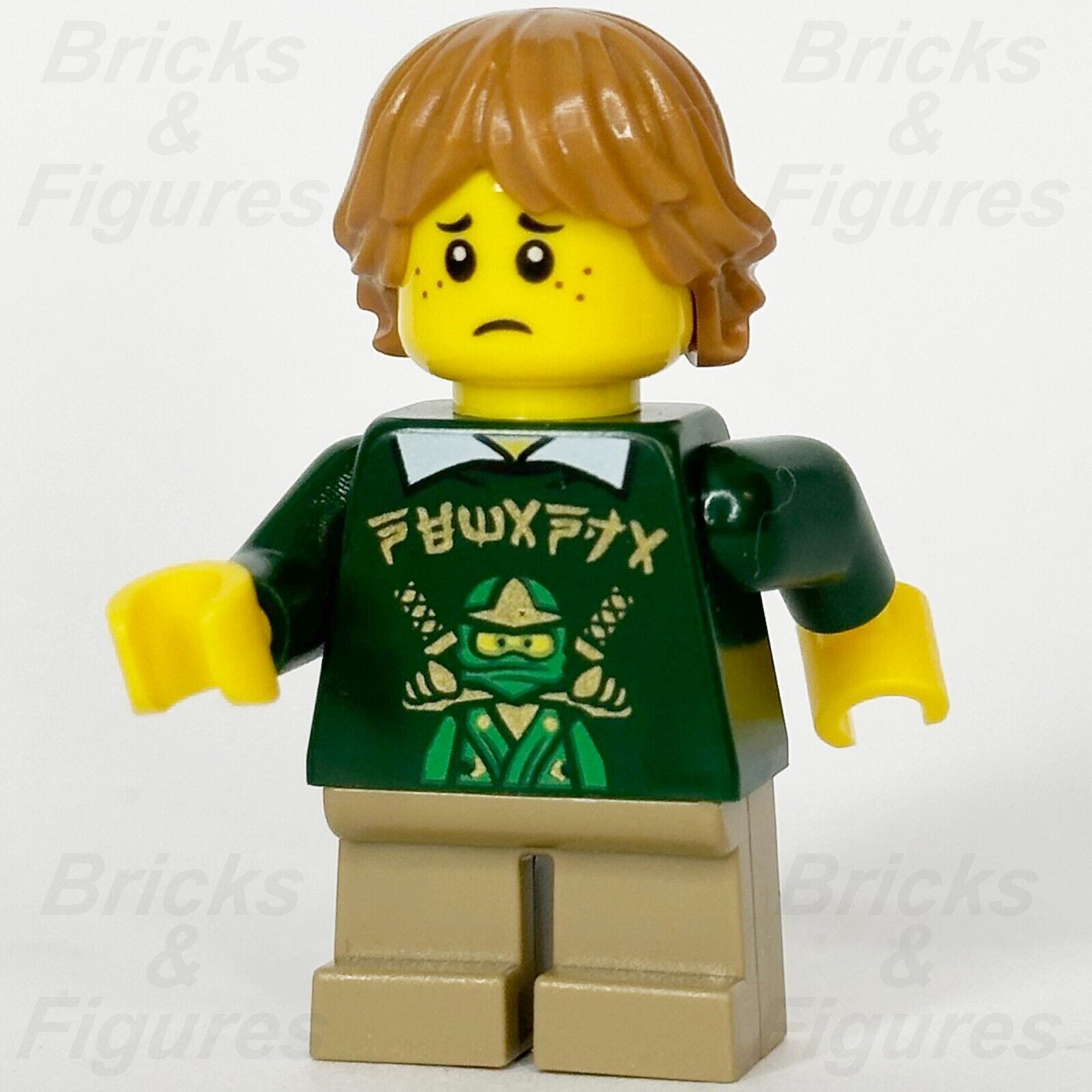 LEGO Ninjago Tommy Minifigure Green Lloyd Sweater Movie 70620 njo336 minifig - Bricks & Figures