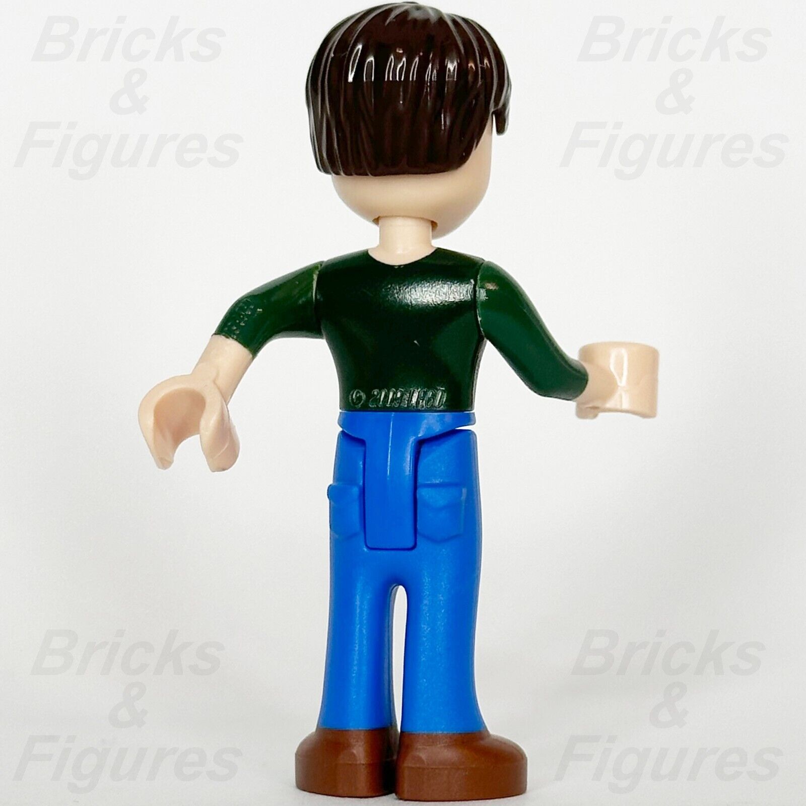 LEGO Friends Joshua Minifigure Blue Pants Green Jumper Brown Shoes 41704 frnd485 - Bricks & Figures