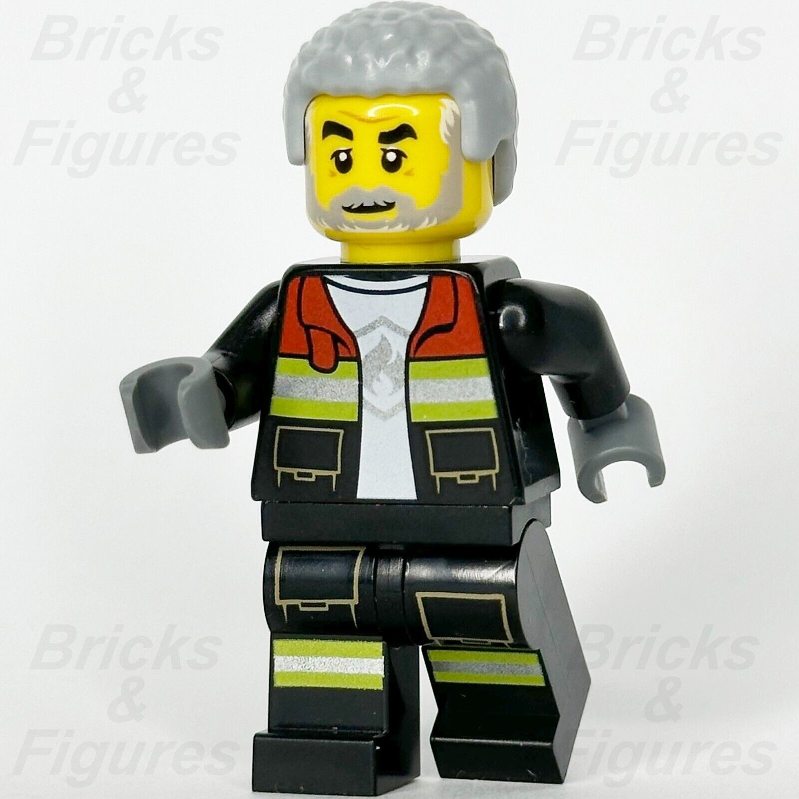 LEGO City Firefighter Minifigure Fire Firefighting Uniform Male 60414 cty1716