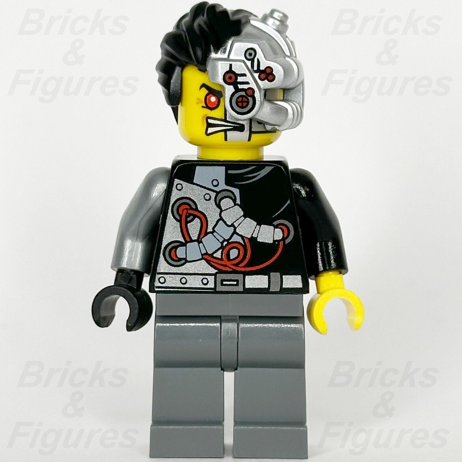 LEGO Ninjago Cyrus Borg Minifigure OverBorg Rebooted Cyborg 70722 njo088 Minifig - Bricks & Figures