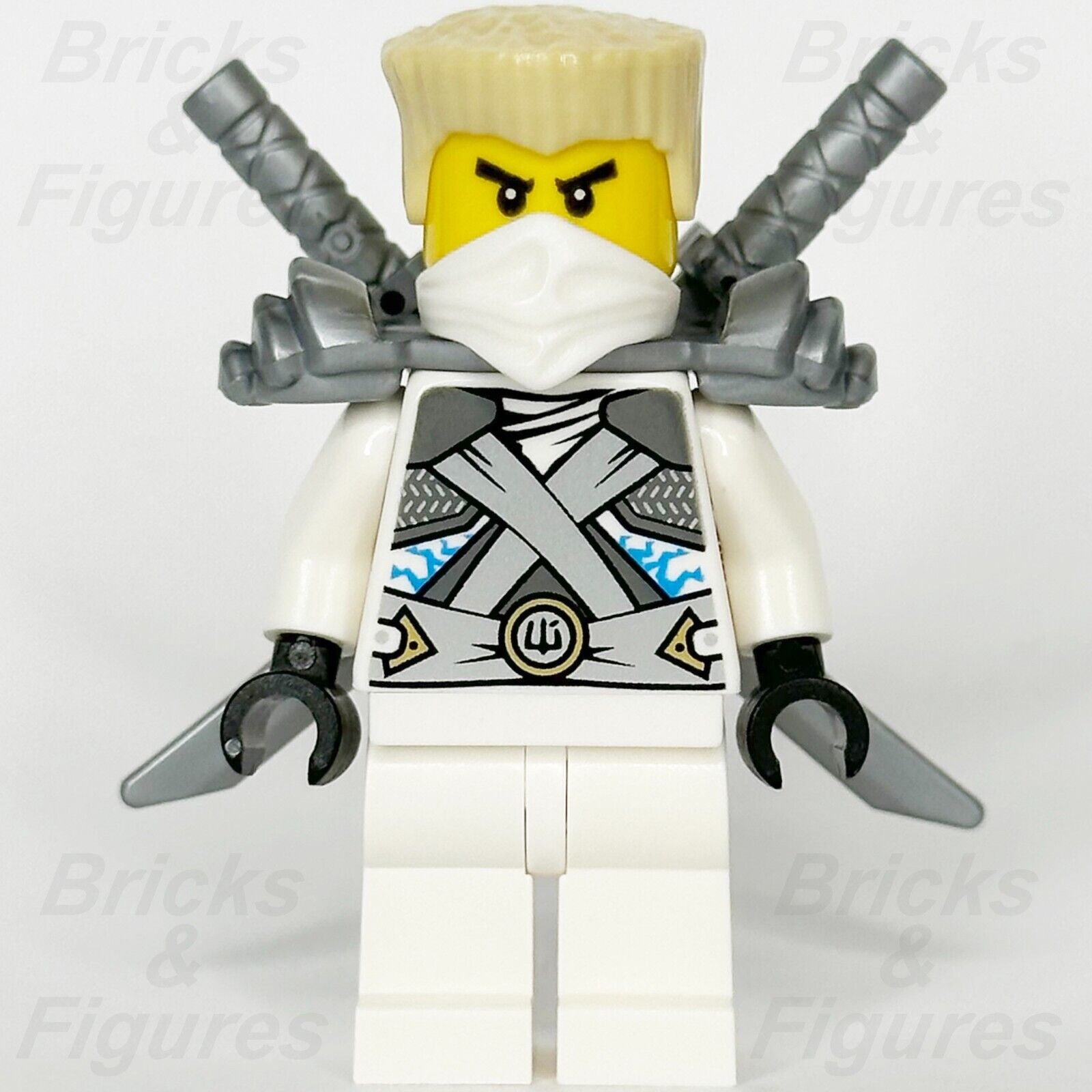 LEGO Ninjago Zane Minifigure Rebooted Stone Warrior Armour Nindroid 70728 njo106 - Bricks & Figures