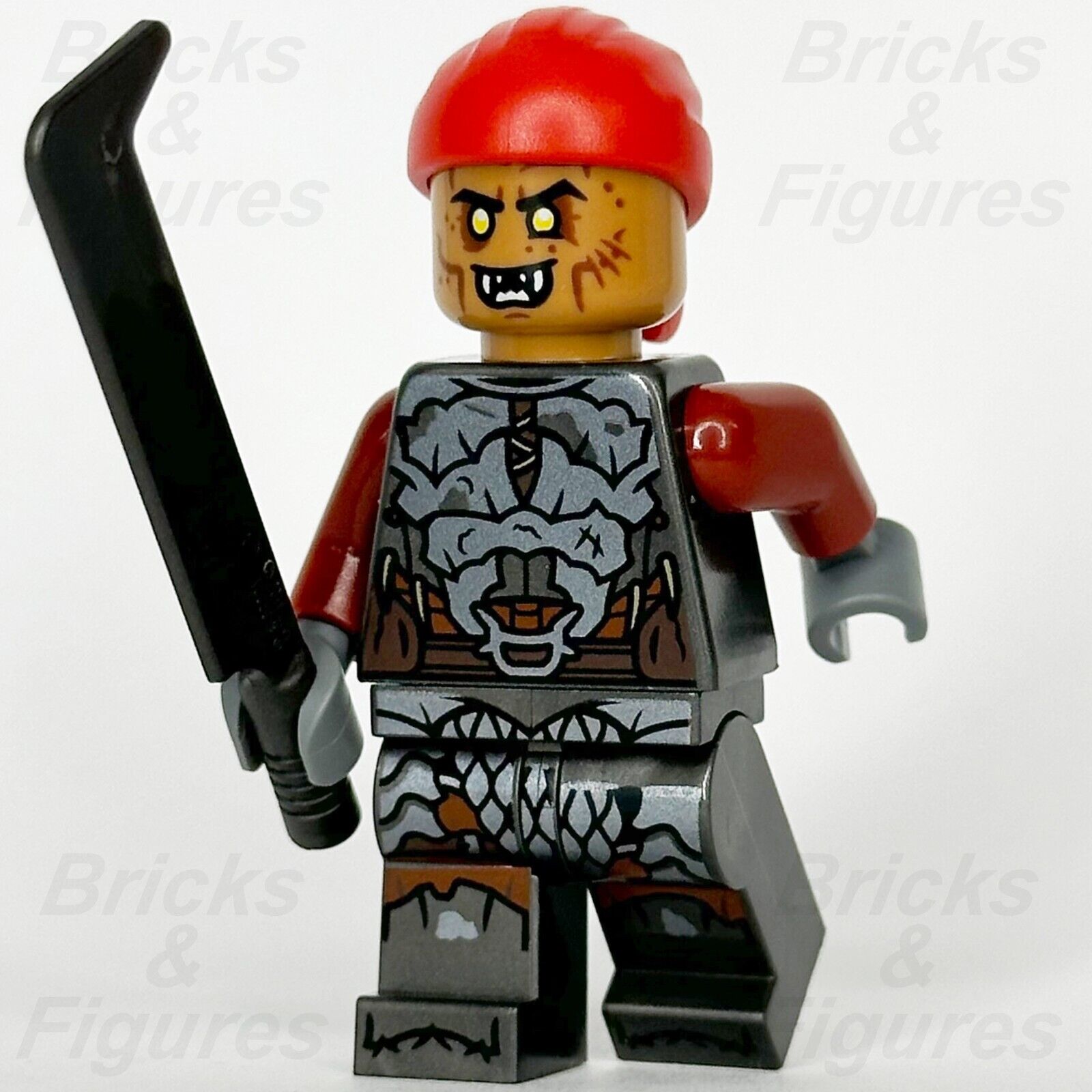 LEGO The Lord of the Rings Orc Minifigure Red Bandana The Hobbit 10333 lor138 - Bricks & Figures