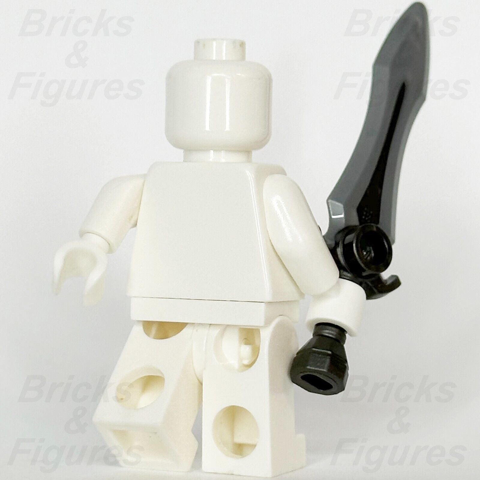 LEGO Minifigure Sword Weapon Part Flat Silver Blade Grey Hilt Broadsword 21348