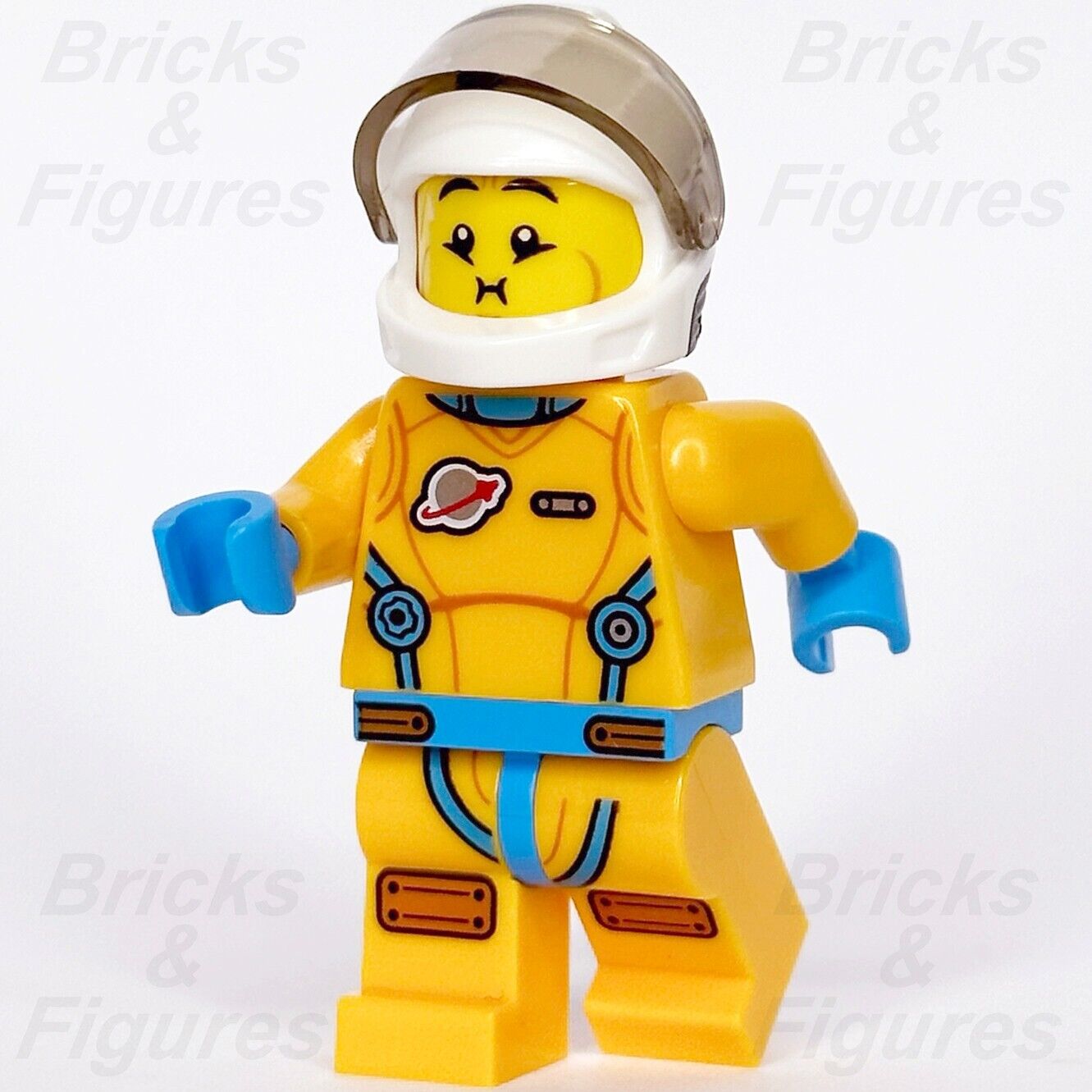 LEGO City Lunar Research Astronaut Minifigure Space Port Lieutenant Jamie 60354 - Bricks & Figures