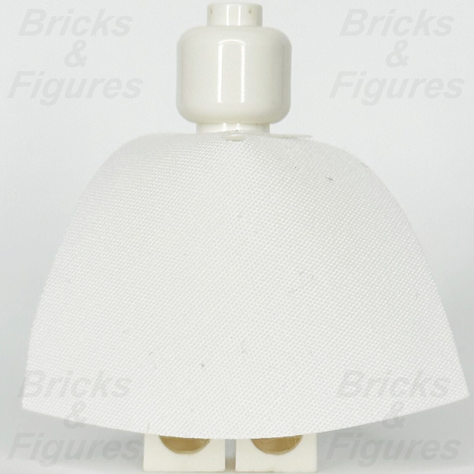 LEGO White Minifigure Cape Cloth Starched Body Wear 3.9cm Part 522c 20458 - Bricks & Figures