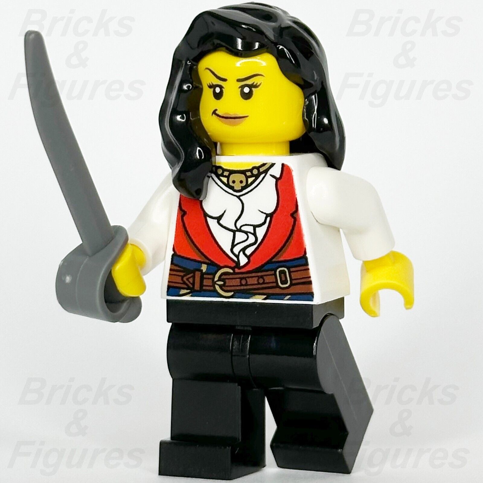 LEGO Pirate Minifigure Pirates Imperial Soldiers Lady Anchor Female 10320 pi189 - Bricks & Figures