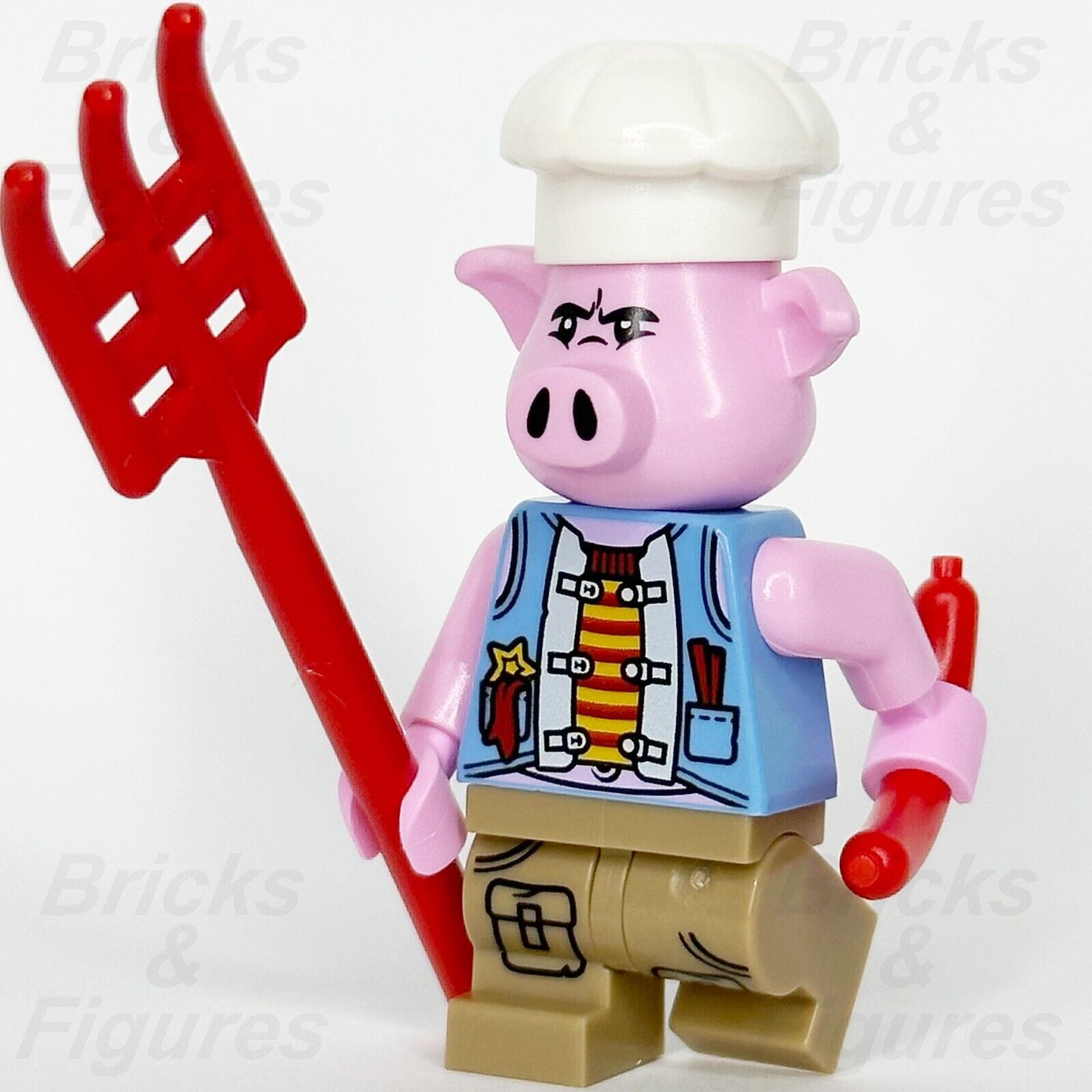 LEGO Monkie Kid Pigsy Minifigure with Blue Vest 80010 80013 mk011 Minifig - Bricks & Figures
