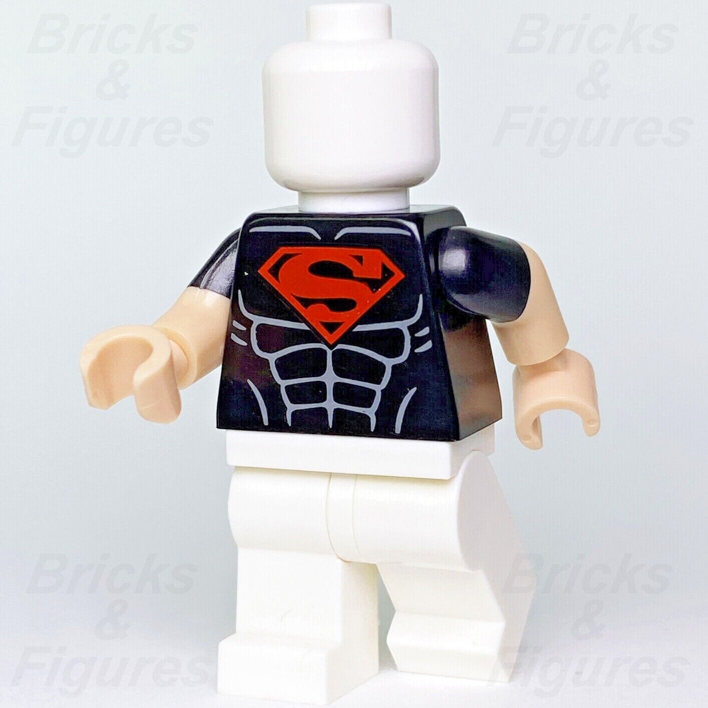 DC Super Heroes LEGO Superboy Torso Body Black S Shirt Minifigure Part 5004076