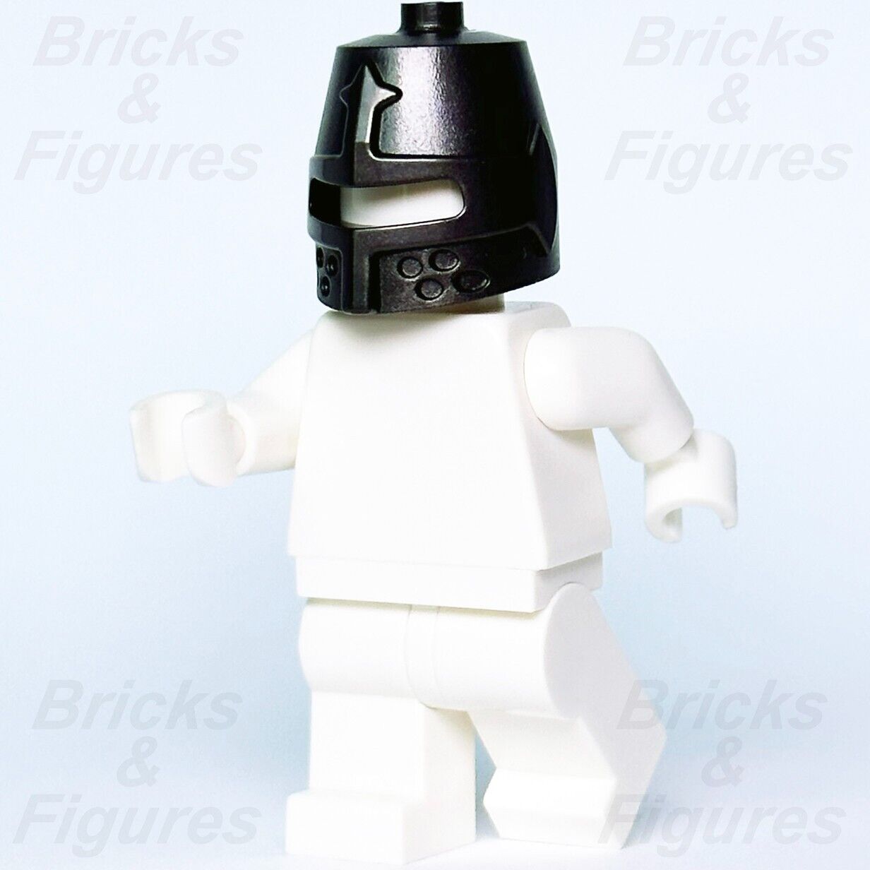 LEGO Castle Knight Closed Helmet Pearl Dark Grey Minifigure Part 89520