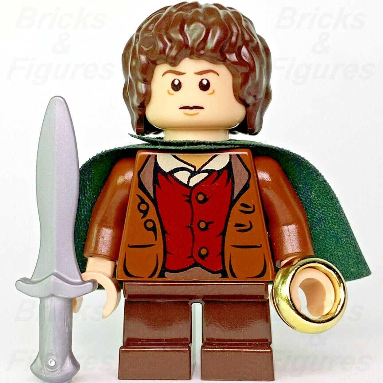 New The Lord of the Rings LEGO Frodo Baggins Hobbit Minifigure 9472 lor028 - Bricks & Figures