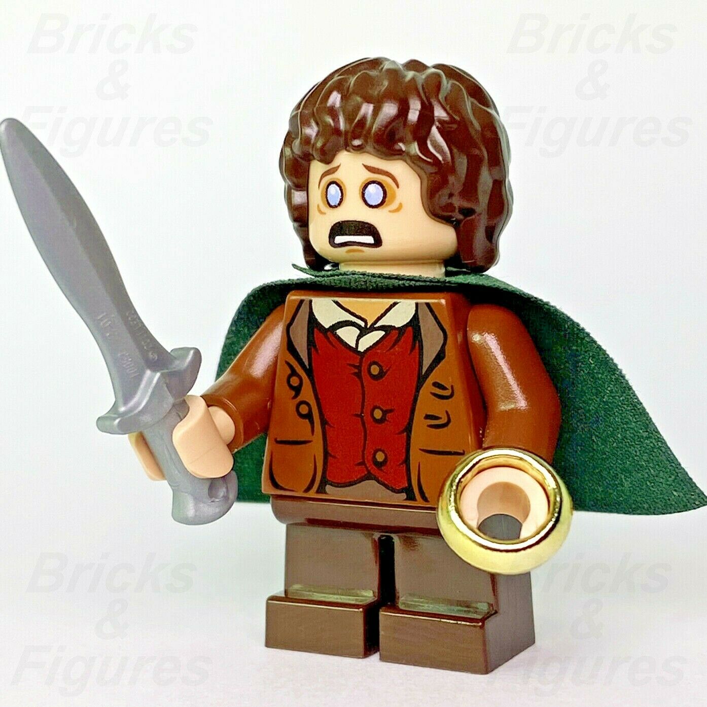 New The Lord of the Rings LEGO Frodo Baggins Hobbit Minifigure 9472 lor028 - Bricks & Figures